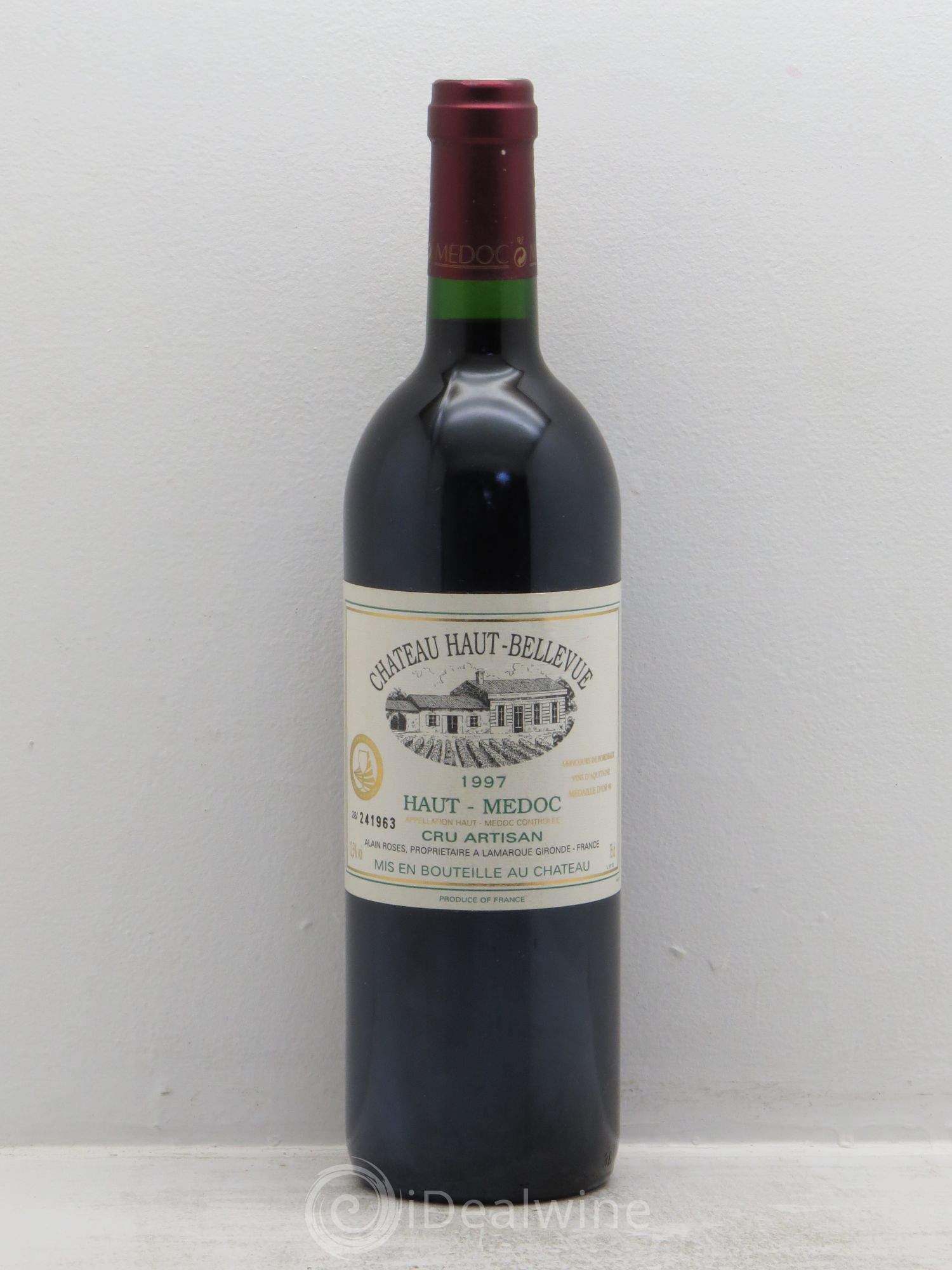 Haut Médoc Chateau Haut bellevue (sans prix de réserve) 1997 - Posten von 1 Flasche - 0