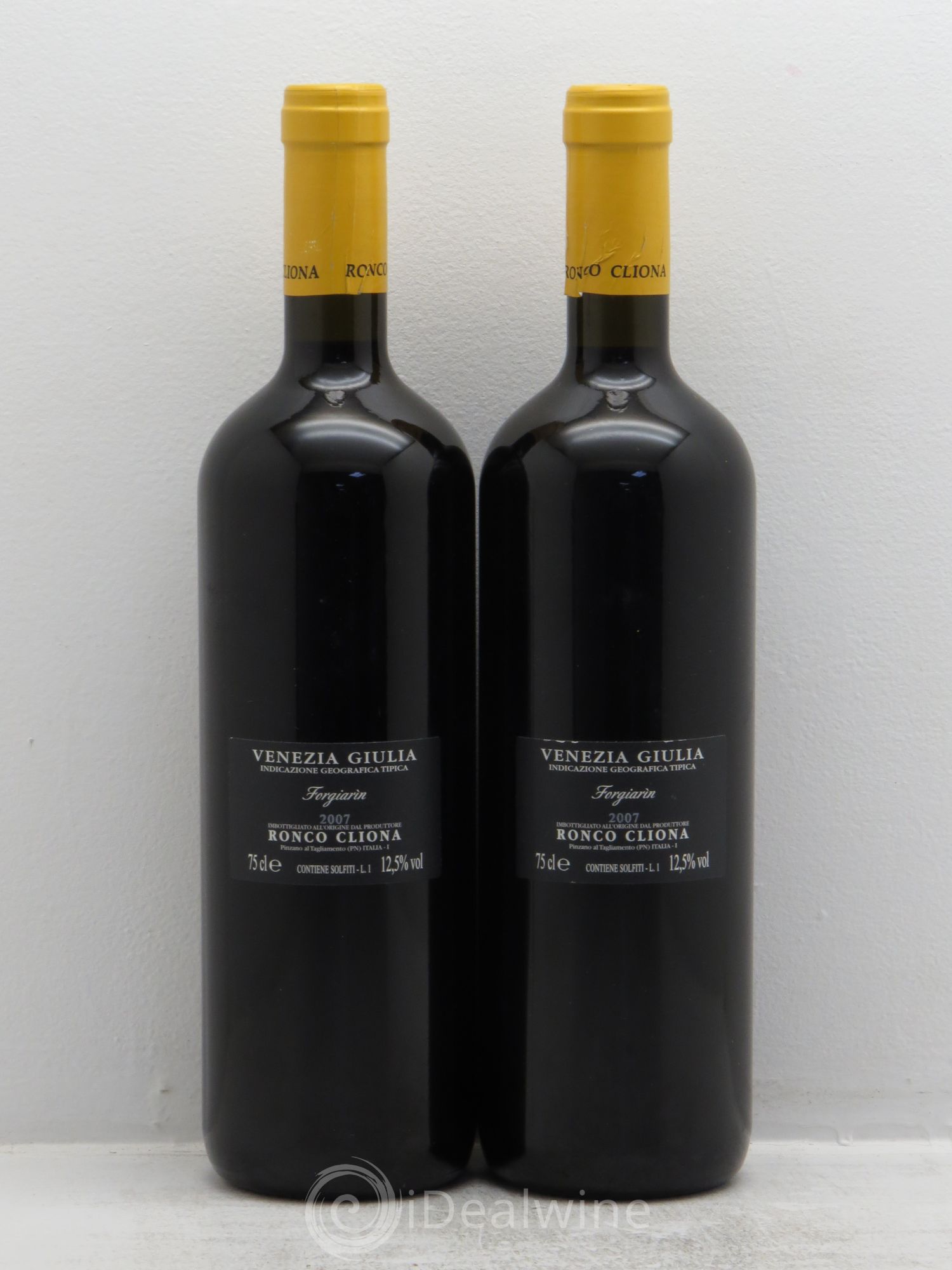 Italie Forgiarin Venetie Ronco Cliona (sans prix de réserve) 2007 - Posten von 2 Flaschen - 1