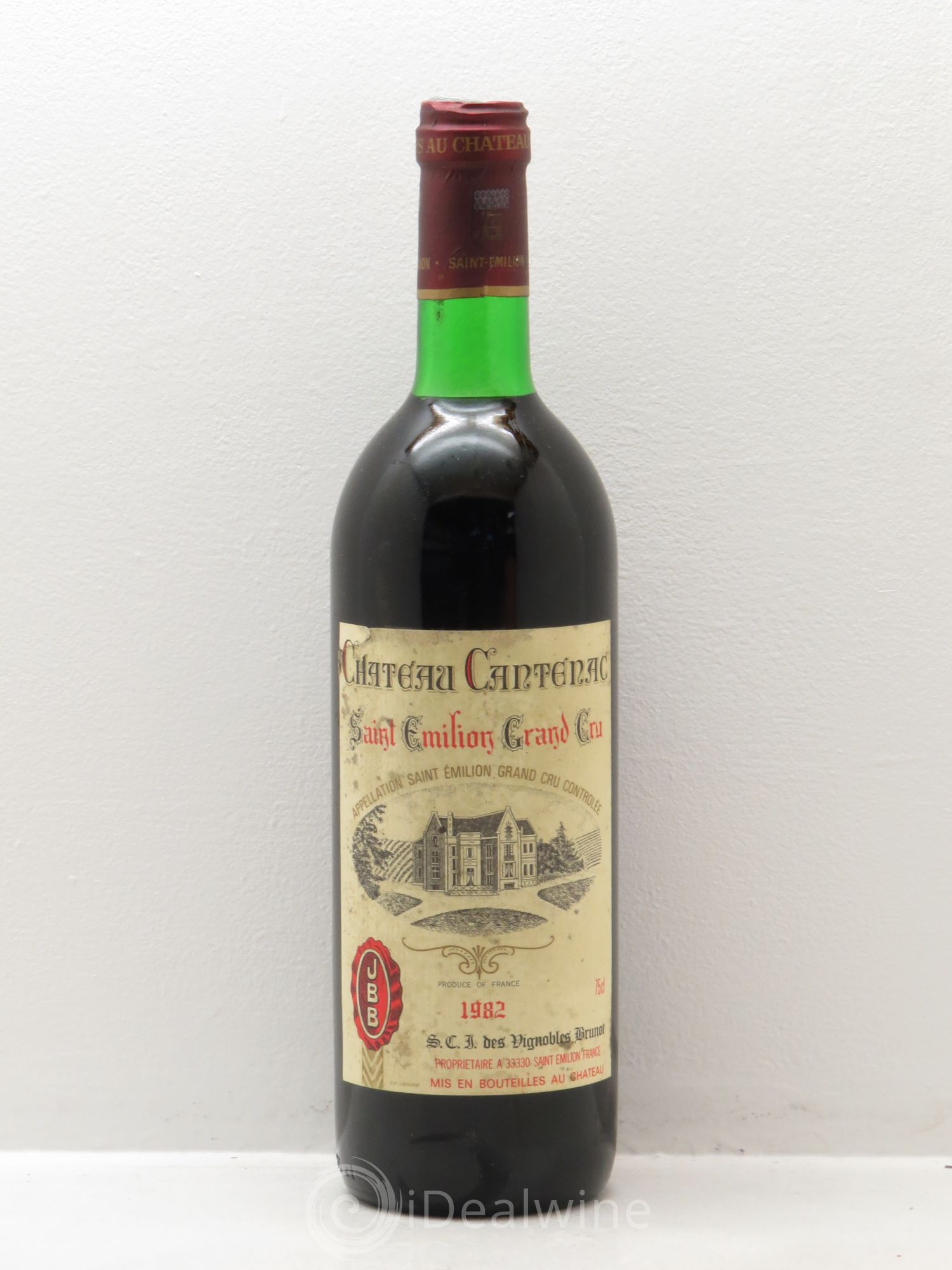 Saint-Émilion Cantenac (sans prix de réserve) 1982 - Posten von 1 Flasche - 0