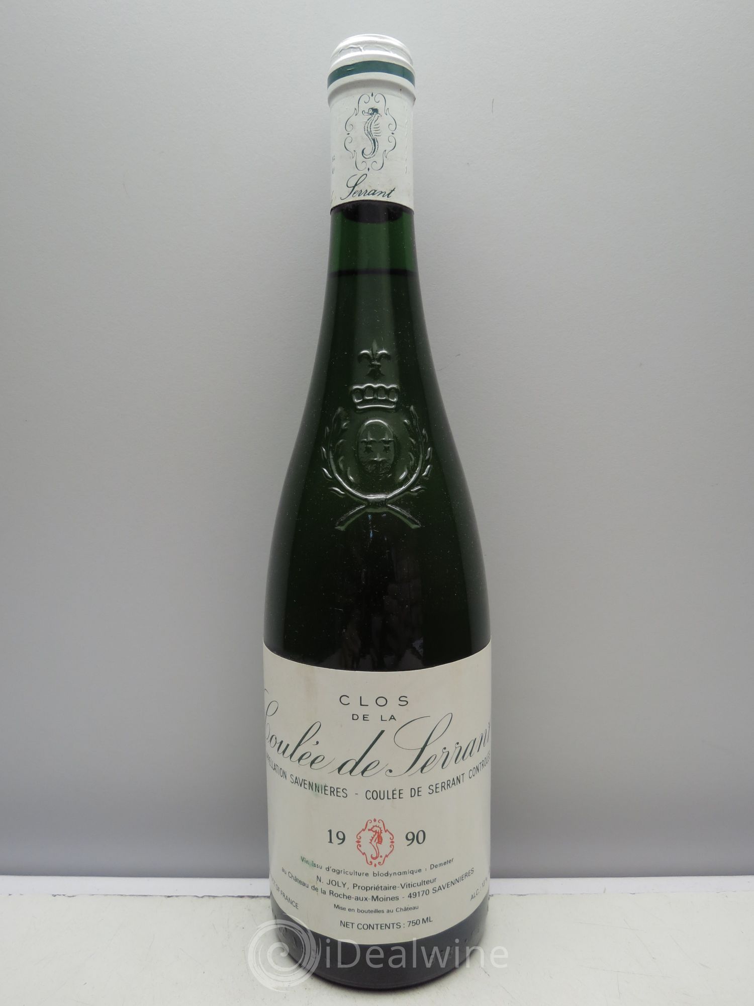 Savennières Clos de la Coulée de Serrant Vignobles de la Coulée de Serrant - Nicolas Joly 1990 - Lot de 1 bouteille - 0