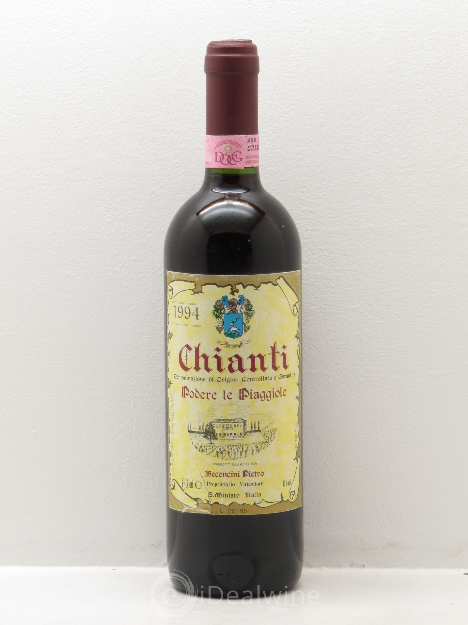 Chianti DOCG Podere le Paggiole Beconcini Pietro (sans prix de réserve) 1994 - Posten von 1 Flasche - 0