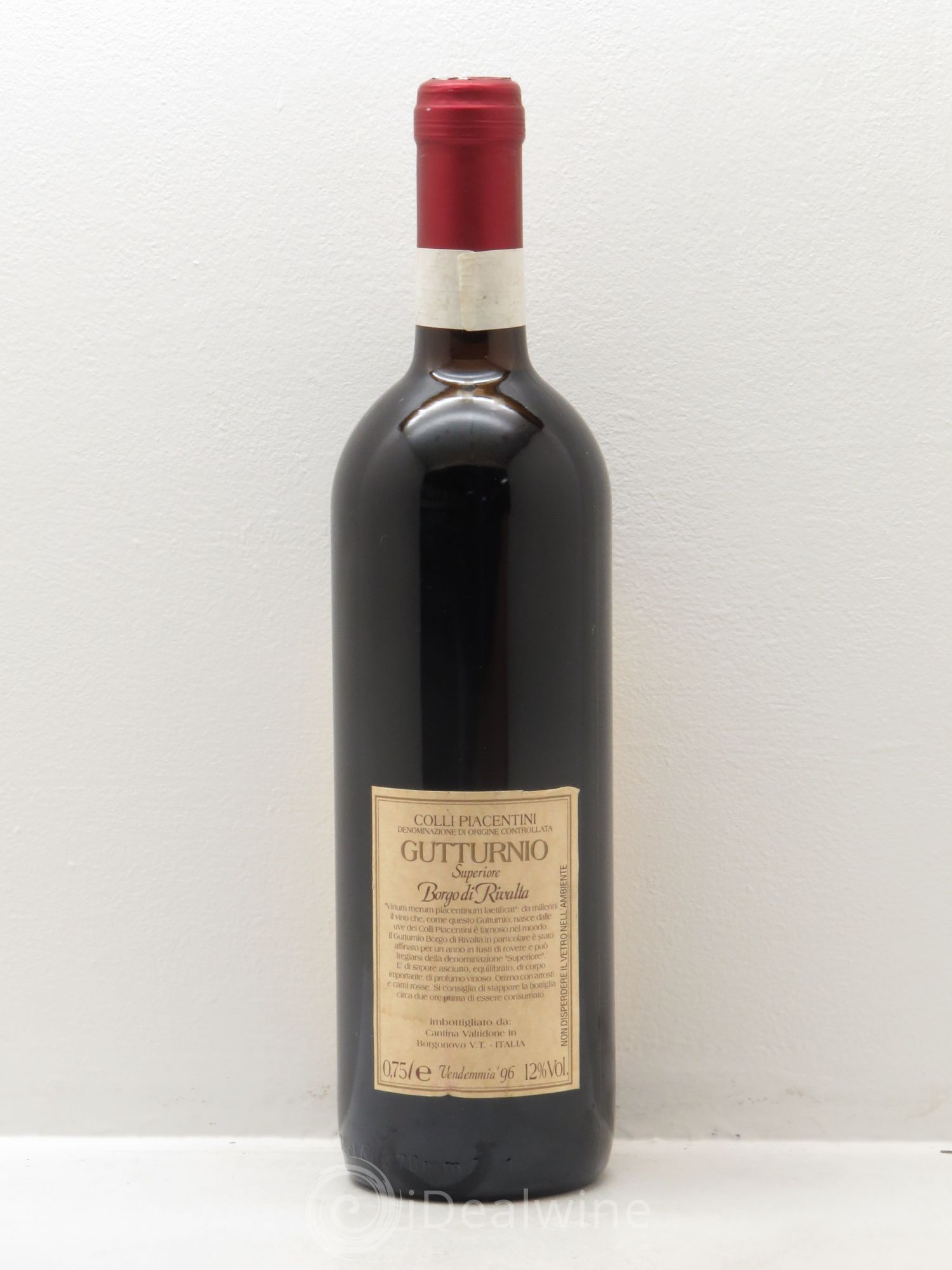Italie Gutturnio superiore Borgo di Rivalta conti Zanardi Landi Colli Piacentini (sans prix de réserve) 1996 - Posten von 1 Flasche - 1