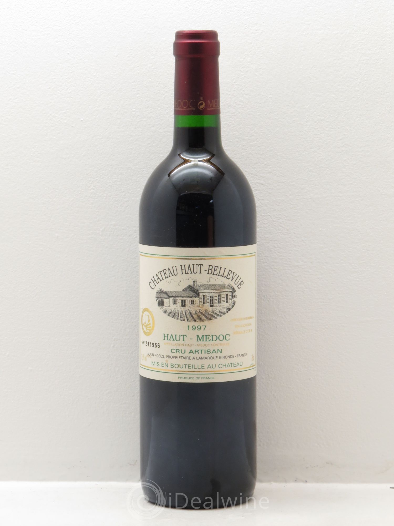 Haut Médoc Haut Bellevue (sans prix de réserve) 1997 - Posten von 1 Flasche - 0