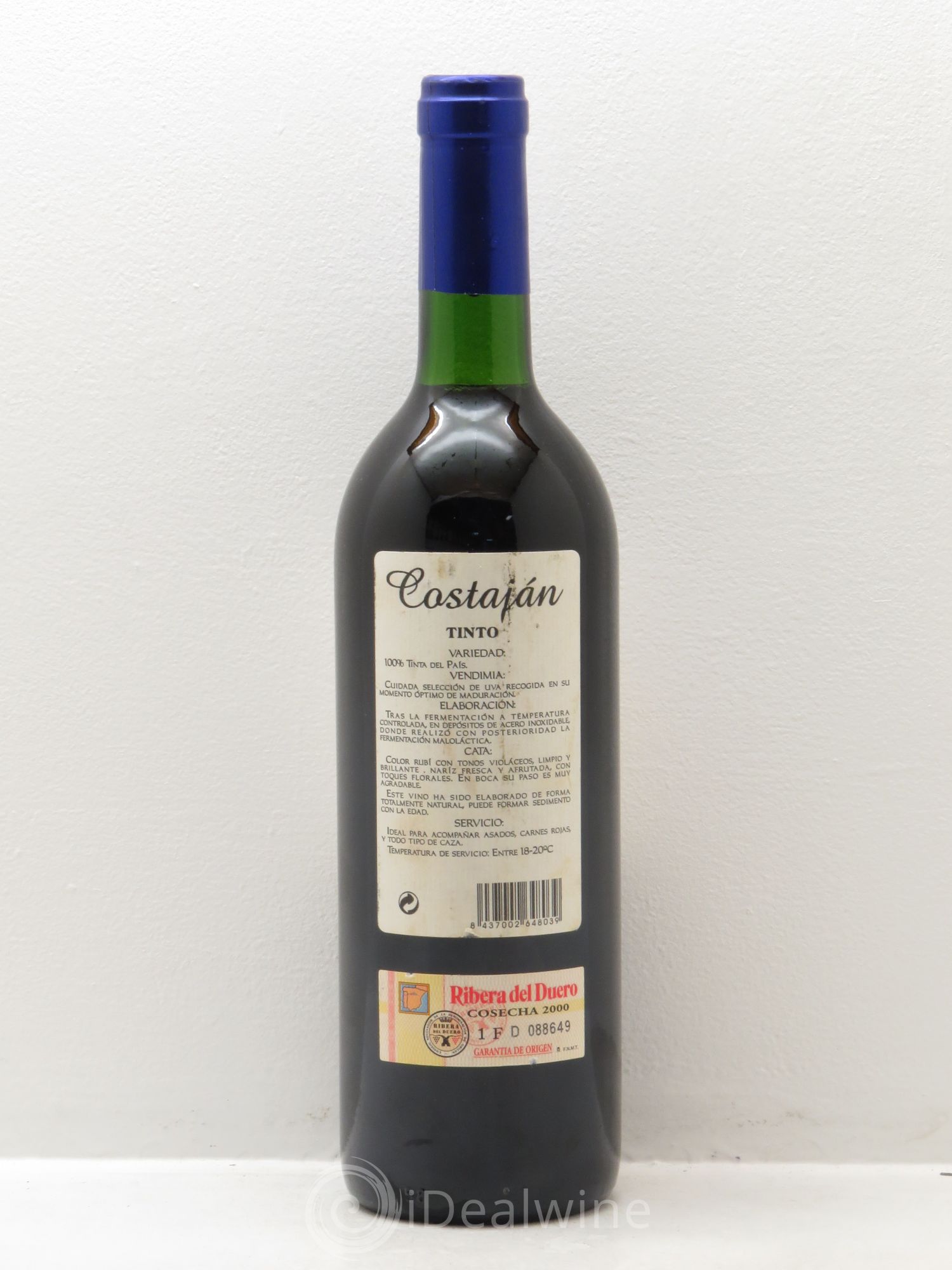 Ribera Del Duero DO Costajan tinto Bodegas imperiales (sans prix de réserve) 2000 - Posten von 1 Flasche - 1