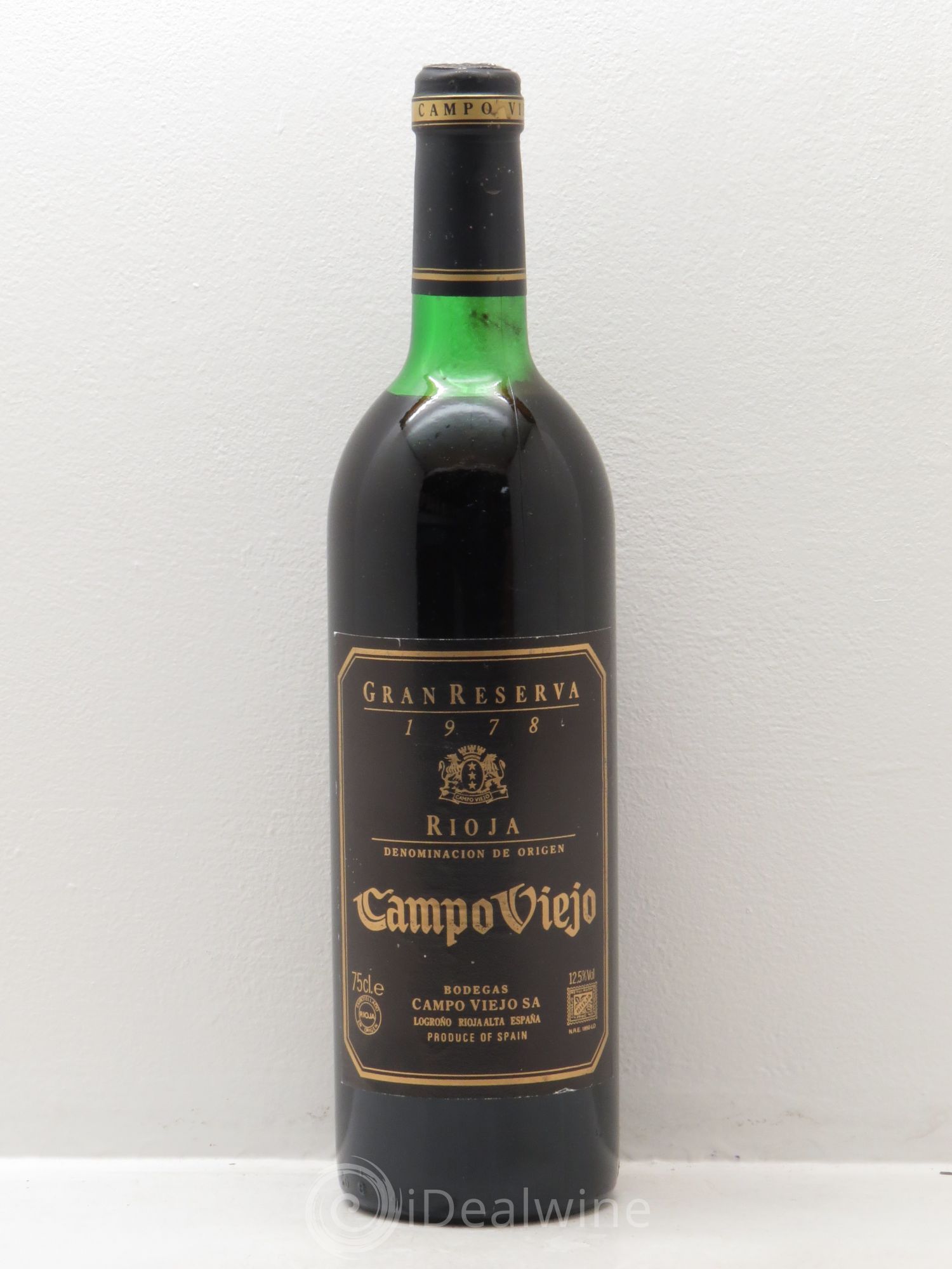 Rioja DOCA Campo viejo Gran reserva (sans prix de réserve) 1978 - Lotto di 1 bottiglia - 0