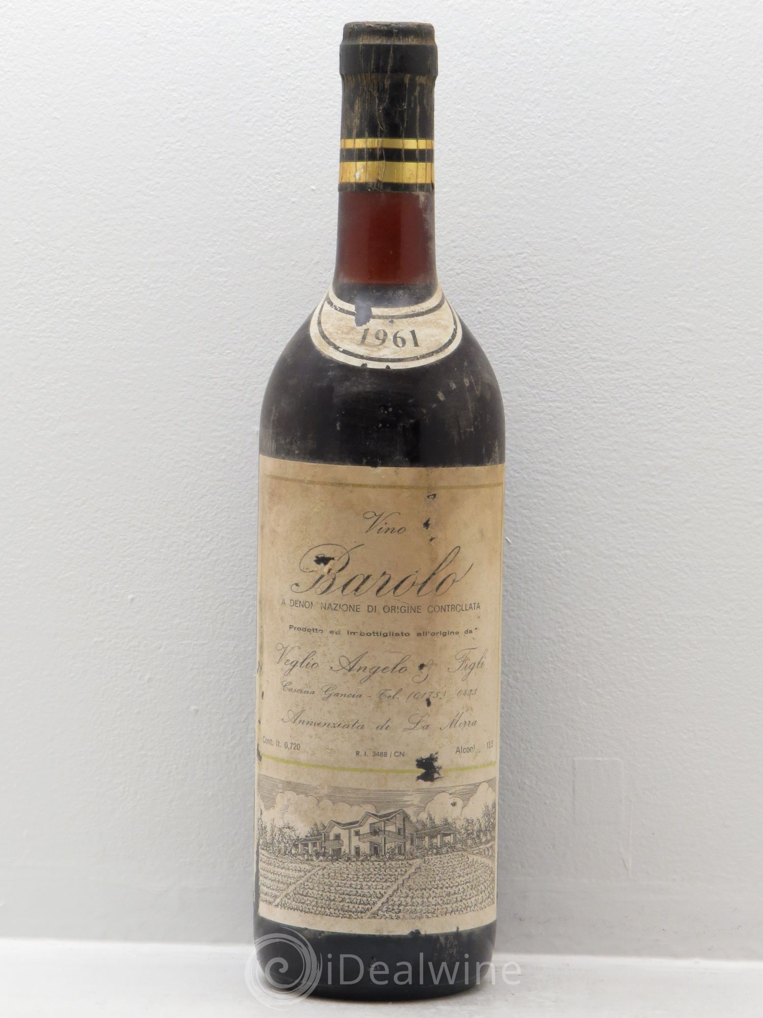 Barolo Angelo Veglio (sans prix de réserve) 1961 - Posten von 1 Flasche - 0