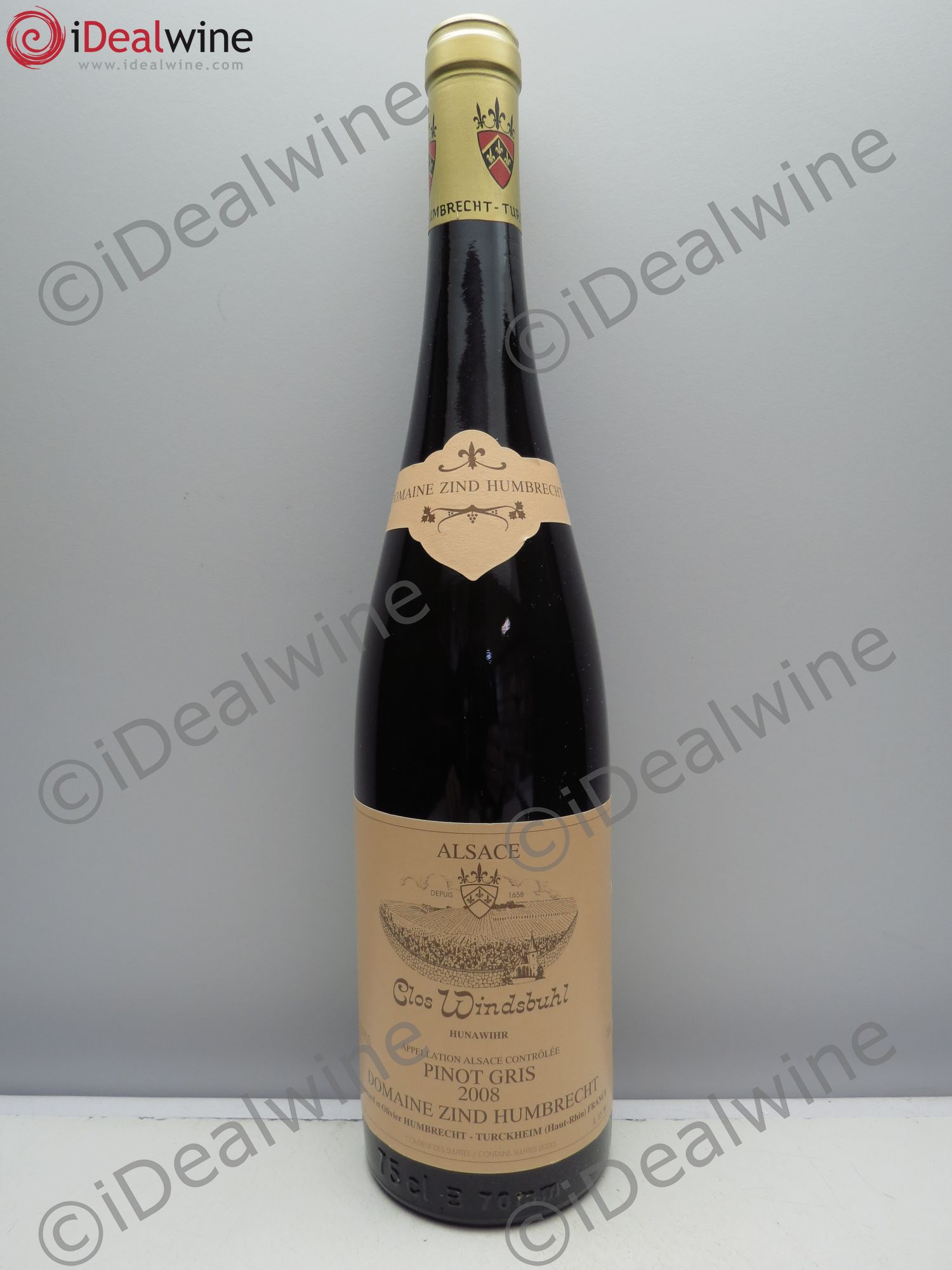 Alsace Pinot Gris (anciennement Tokay) Zind-Humbrecht (Domaine) Clos Windsbuhl 2008 - Posten von 1 Flasche - 0