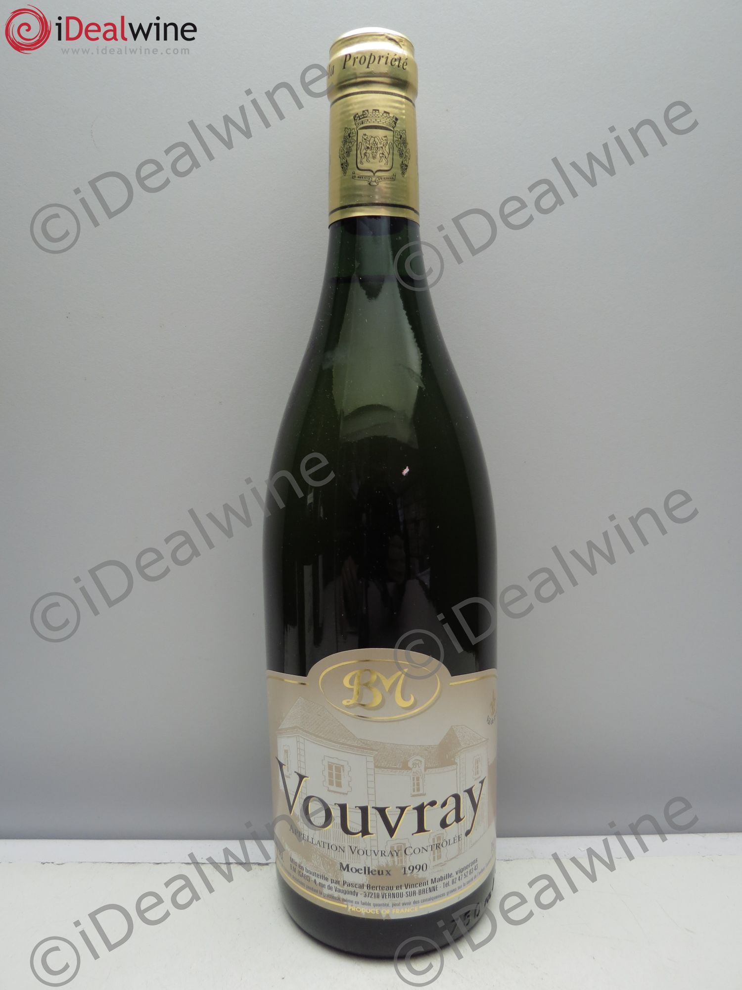 Vouvray Pascal Berteau et Vincent Mabille 1990 - Posten von 1 Flasche - 0