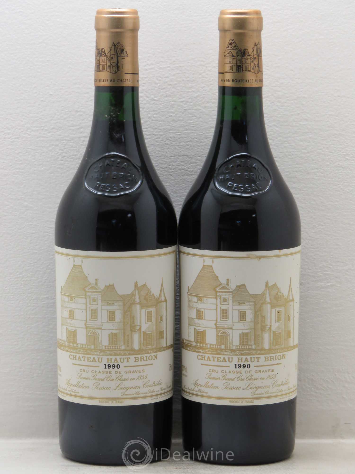 Château Haut Brion 1er Grand Cru Classé 1990 - Lot de 2 bouteilles - 0