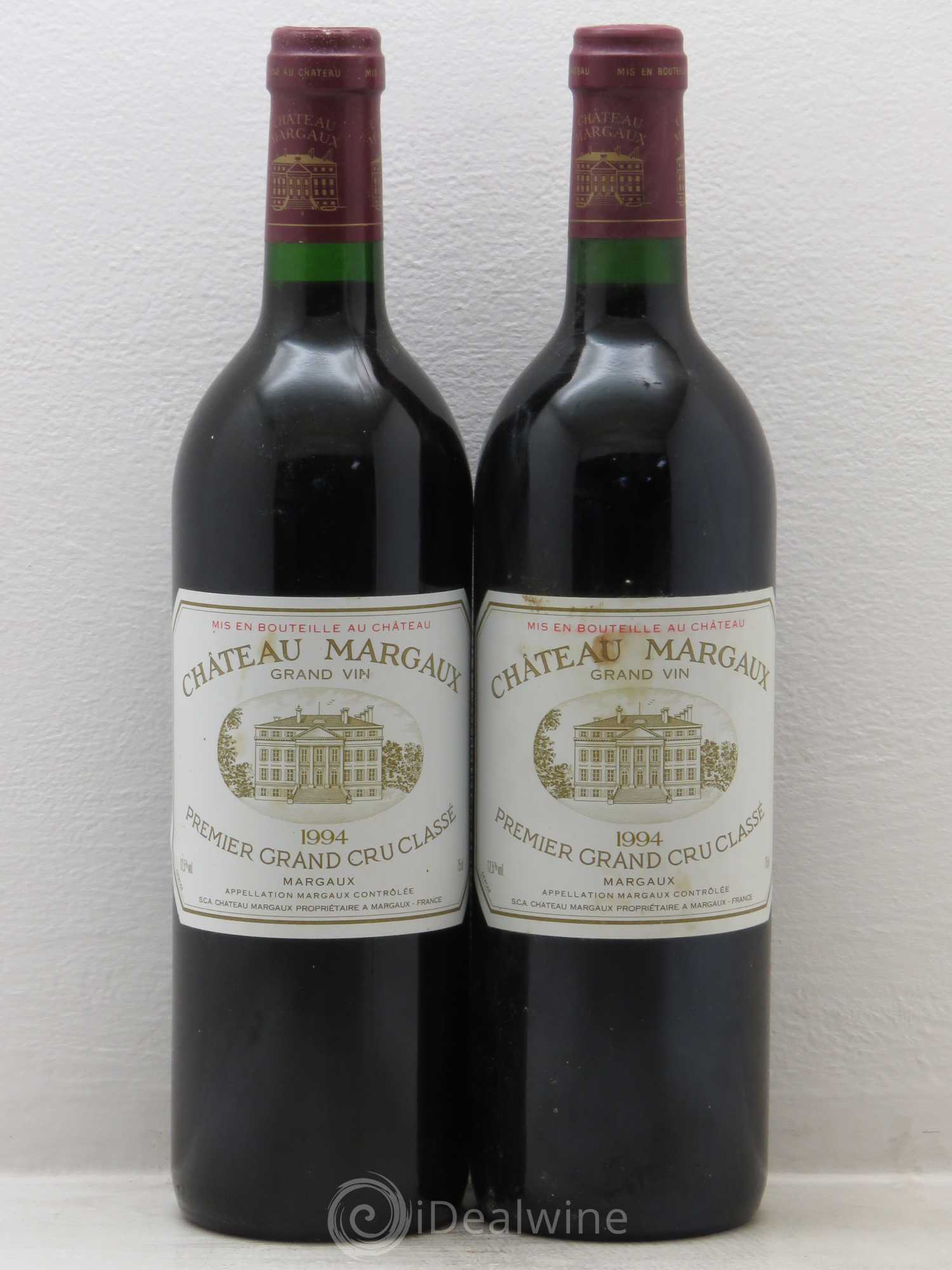 Château Margaux 1er Grand Cru Classé 1994 - Lot de 2 bouteilles - 0