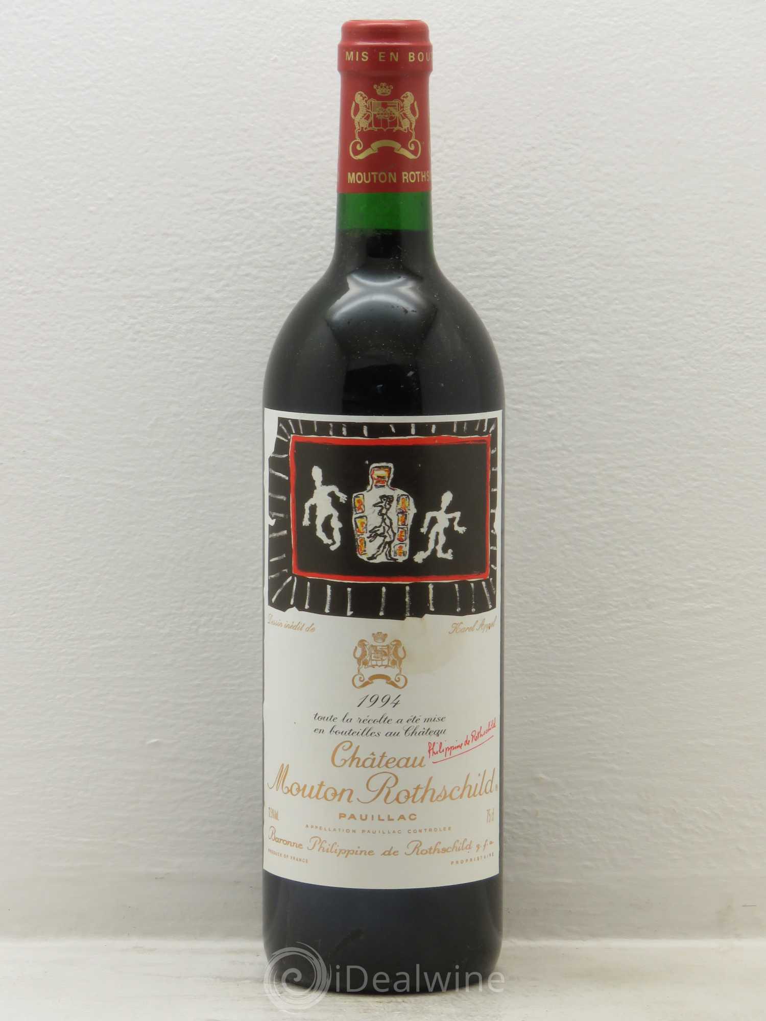 Château Mouton Rothschild 1er Grand Cru Classé 1994 - Lot de 1 bouteille - 0