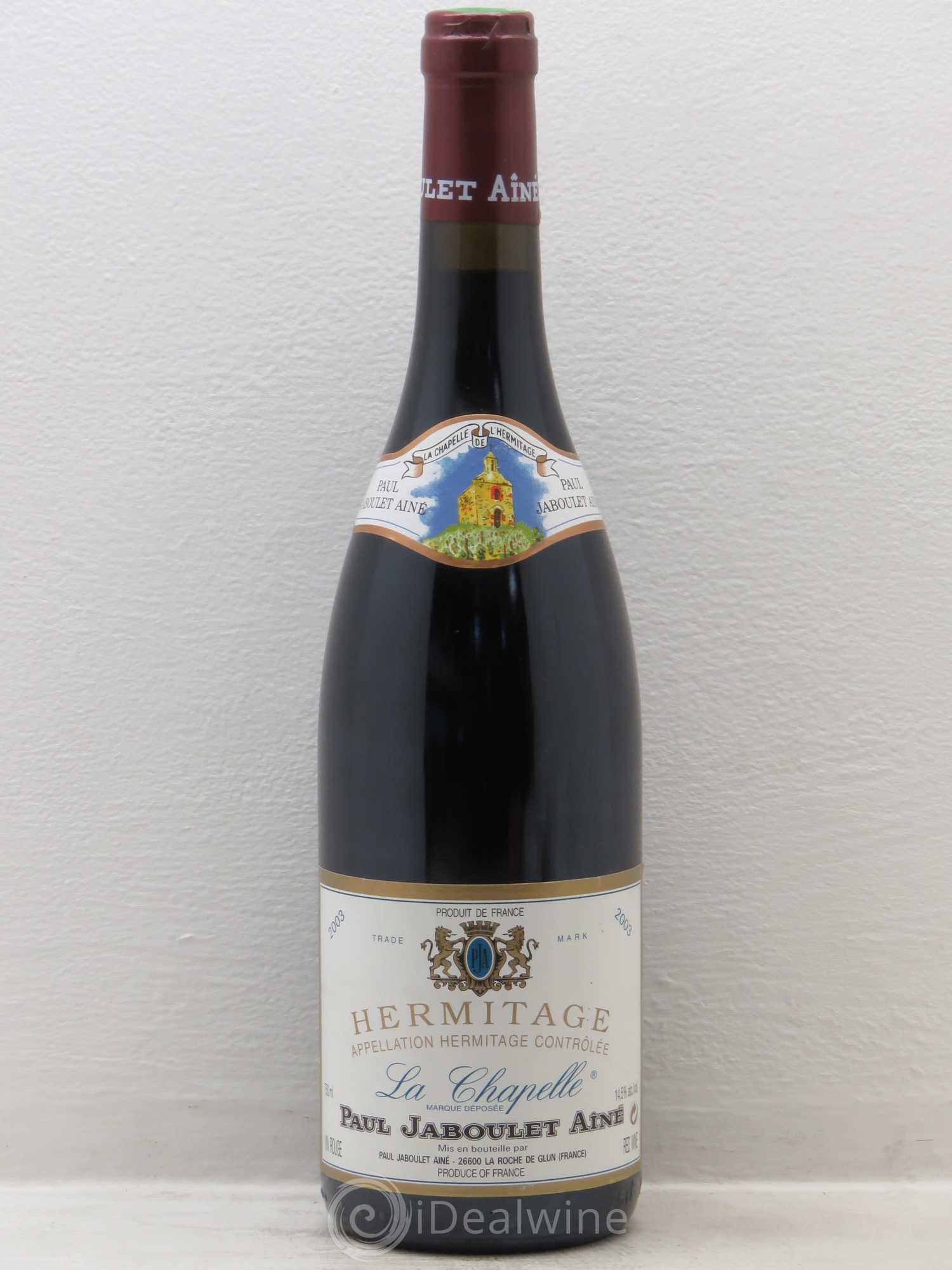 Hermitage La Chapelle Paul Jaboulet Ainé 2003 - Lot de 6 bouteilles - 0