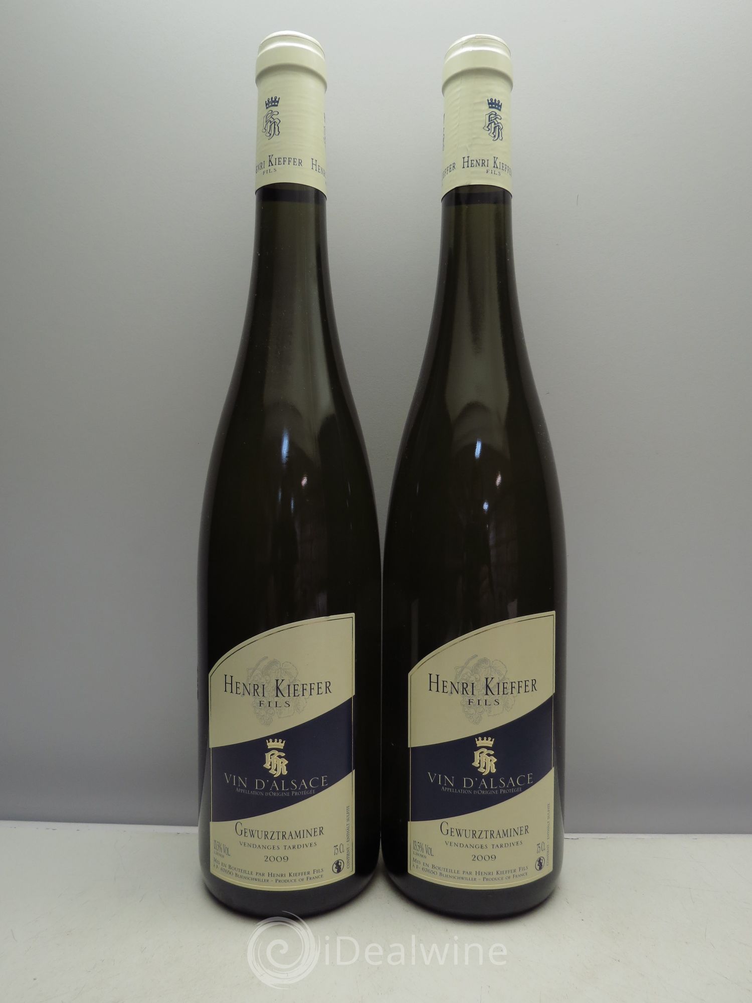 Gewurztraminer Vendanges Tardives Henri Kieffer et Fils (Blienschwiller) 2009 - Lotto di 2 bottiglie - 0
