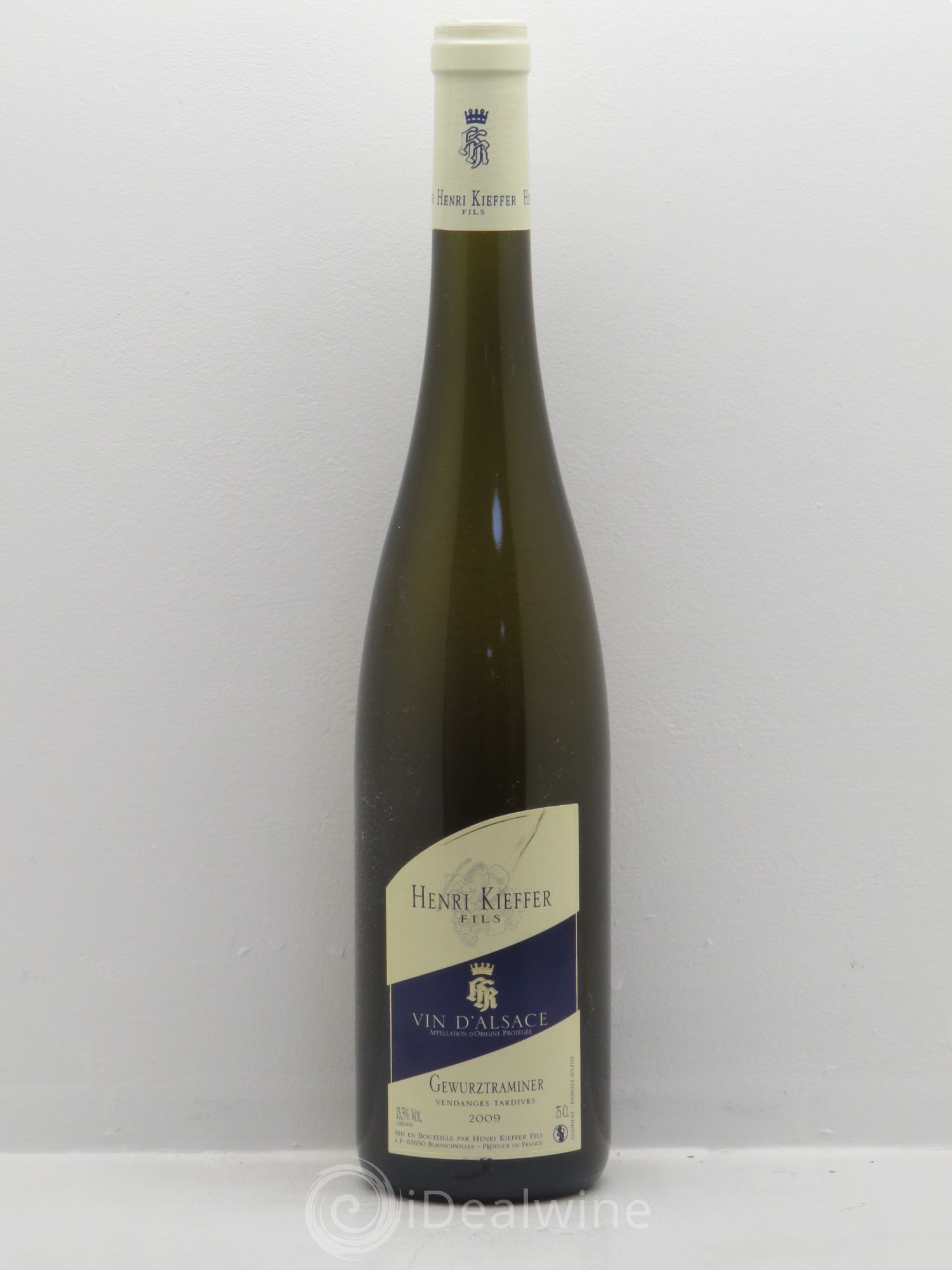 Gewurztraminer Vendanges Tardives Henri Kieffer et Fils (sans prix de réserve) 2009 - Lotto di 1 bottiglia - 0