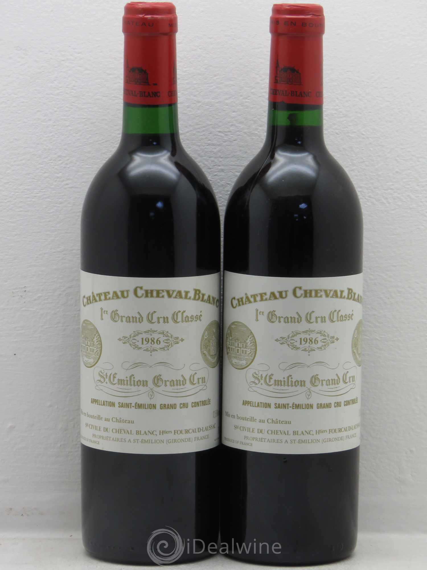 Château Cheval Blanc 1er Grand Cru Classé A 1986 - Lot de 2 bouteilles - 0