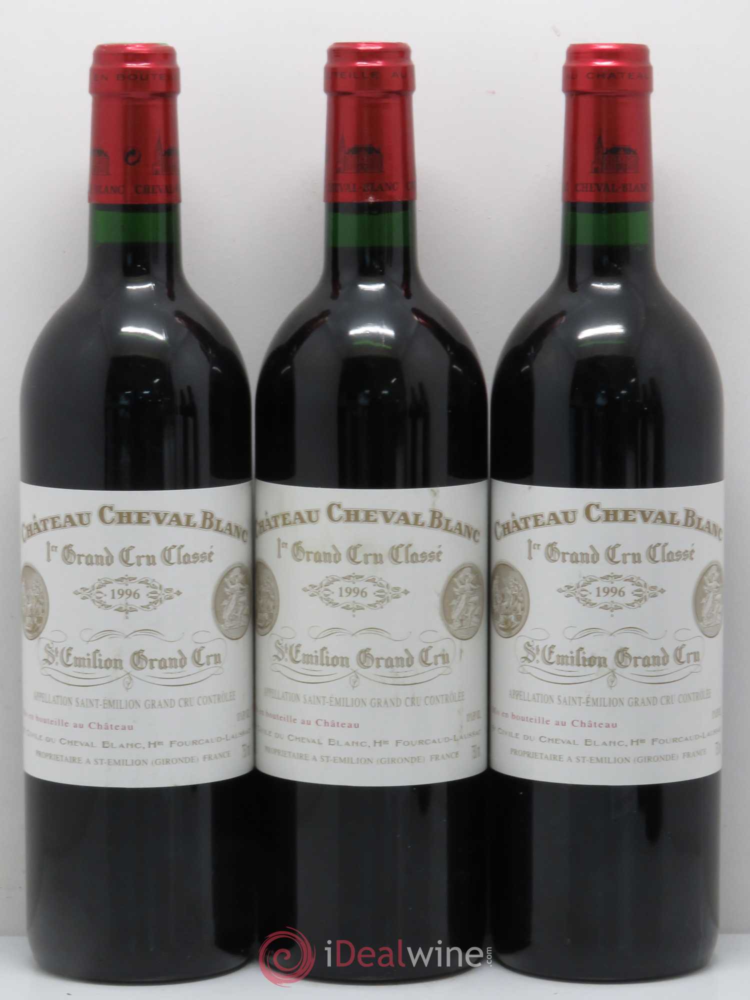 Château Cheval Blanc 1er Grand Cru Classé A 1996 - Lot de 5 bouteilles - 1