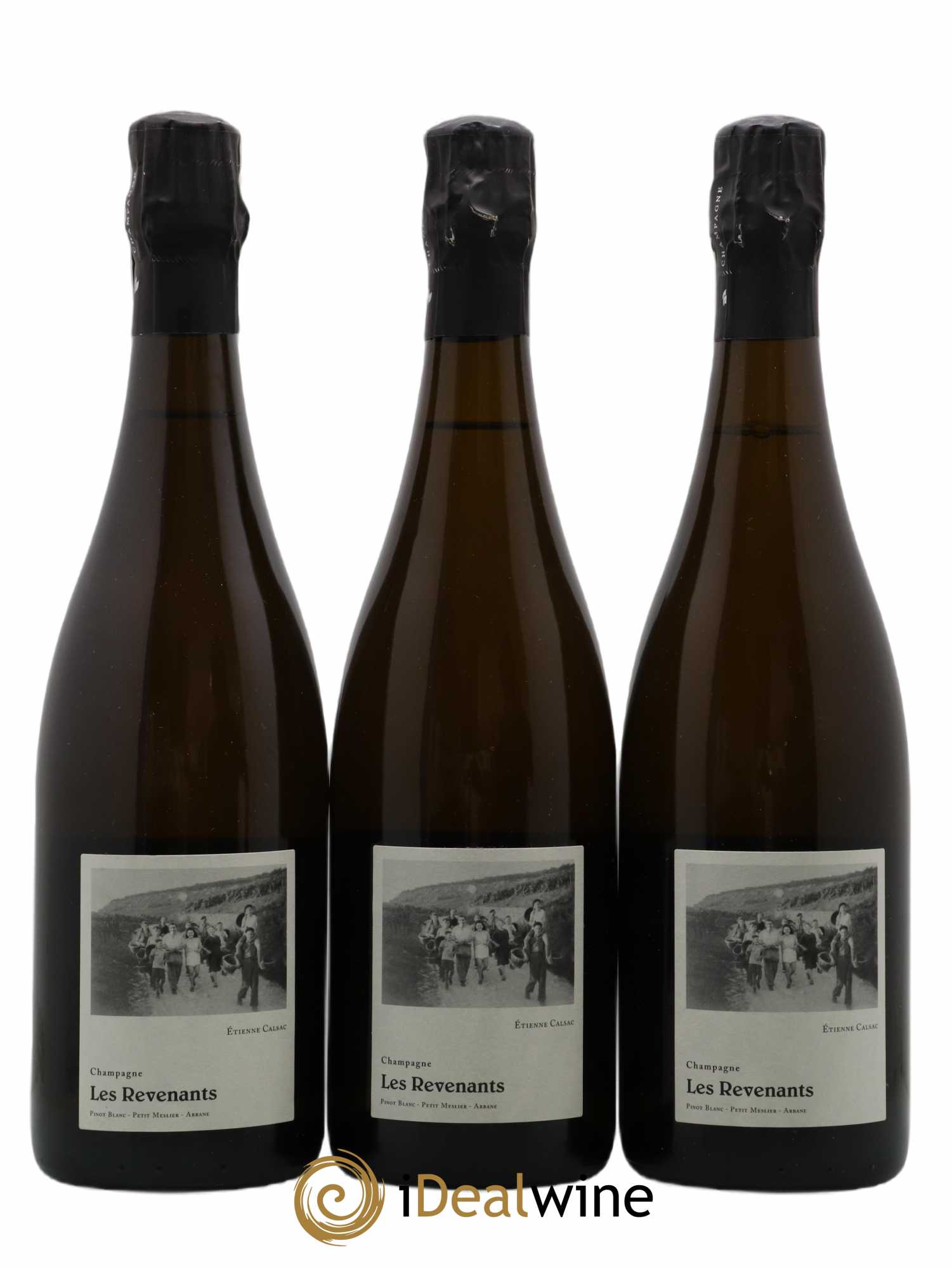 Les Revenants Blanc de Blancs Extra-Brut Etienne Calsac - Lot de 3 bouteilles - 0