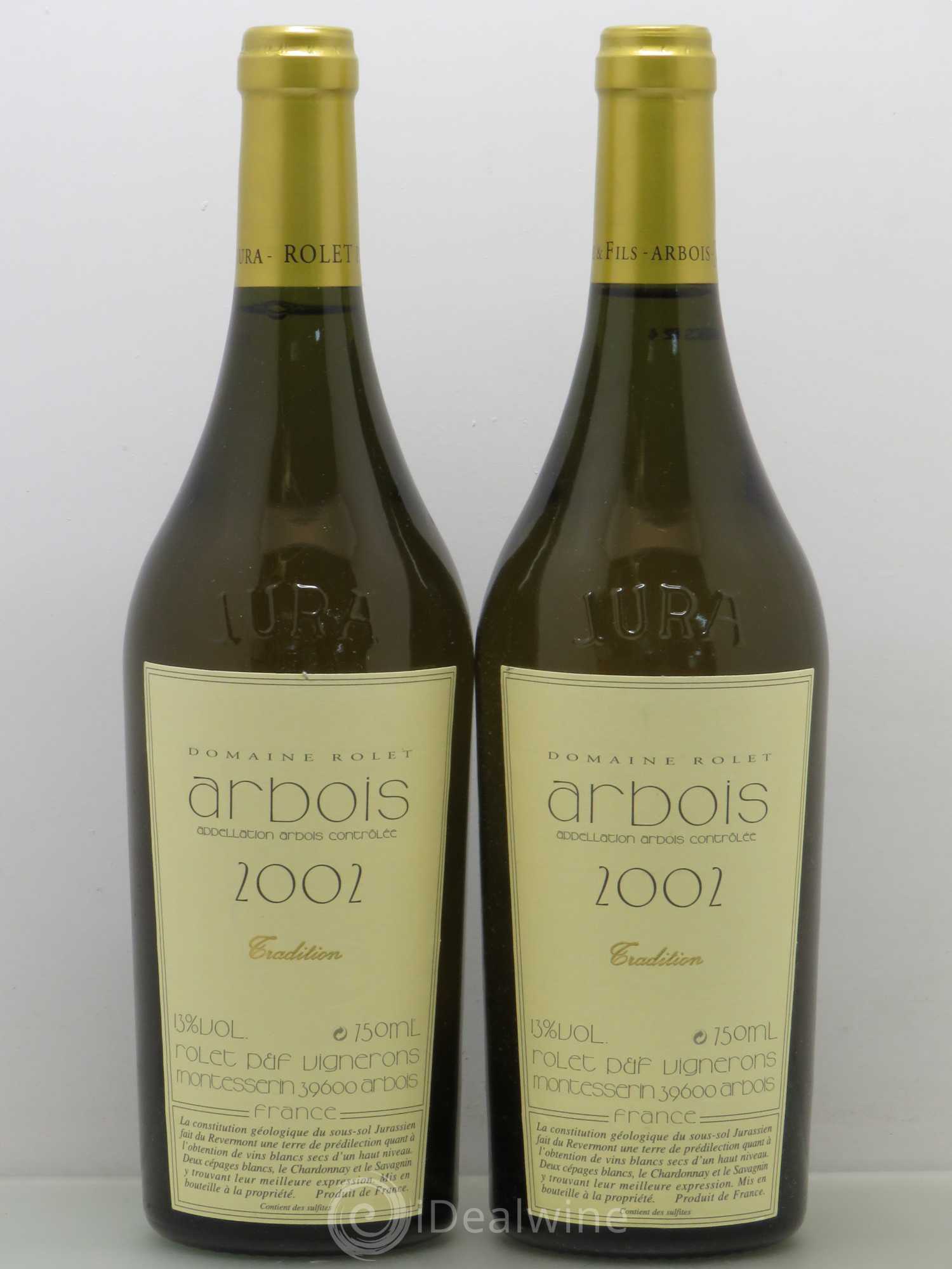 Arbois Tradition Rolet 2002 - Posten von 2 Flaschen - 0