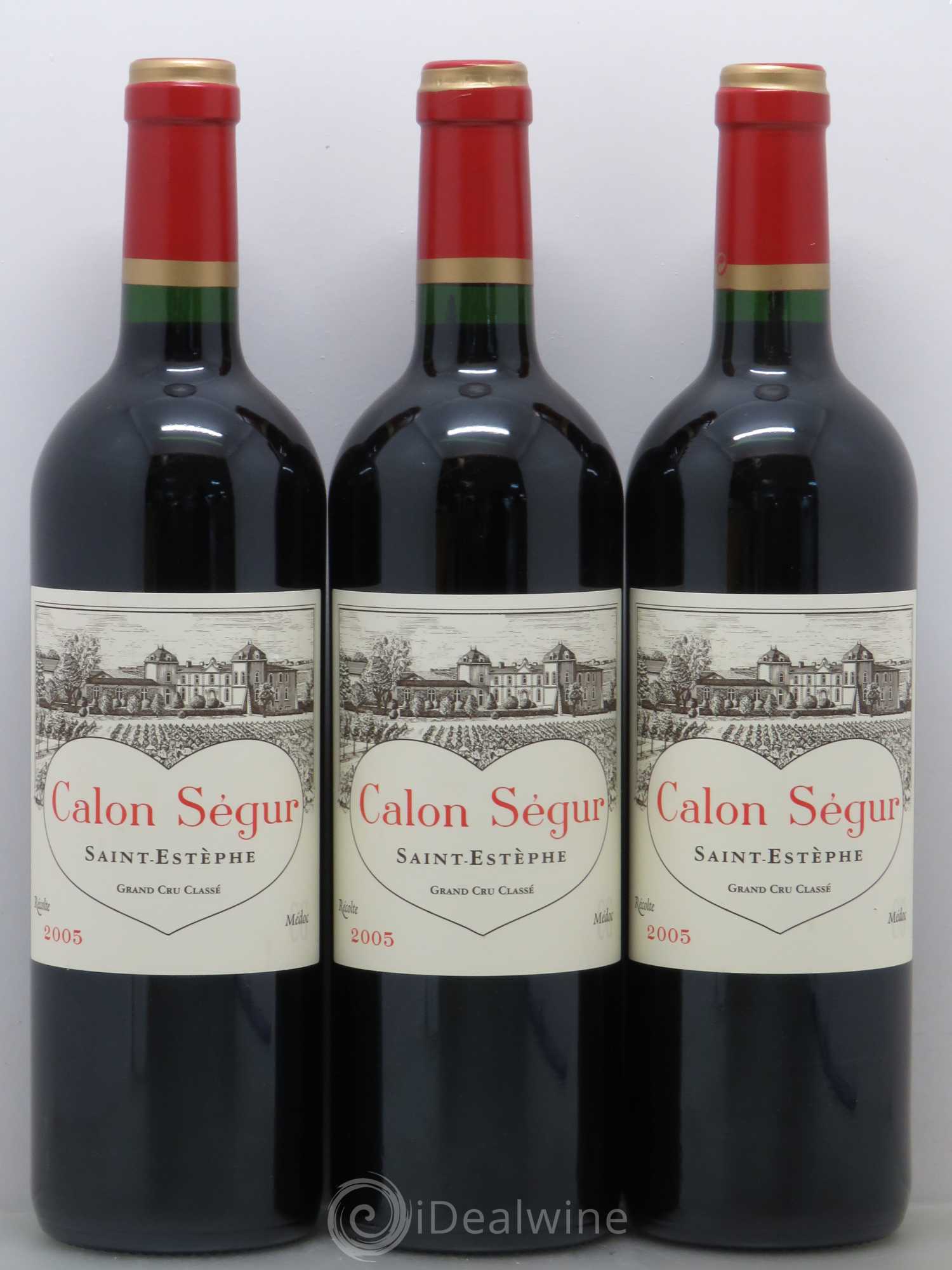 Château Calon Ségur 3ème Grand Cru Classé 2005 - Lot de 3 bouteilles - 0