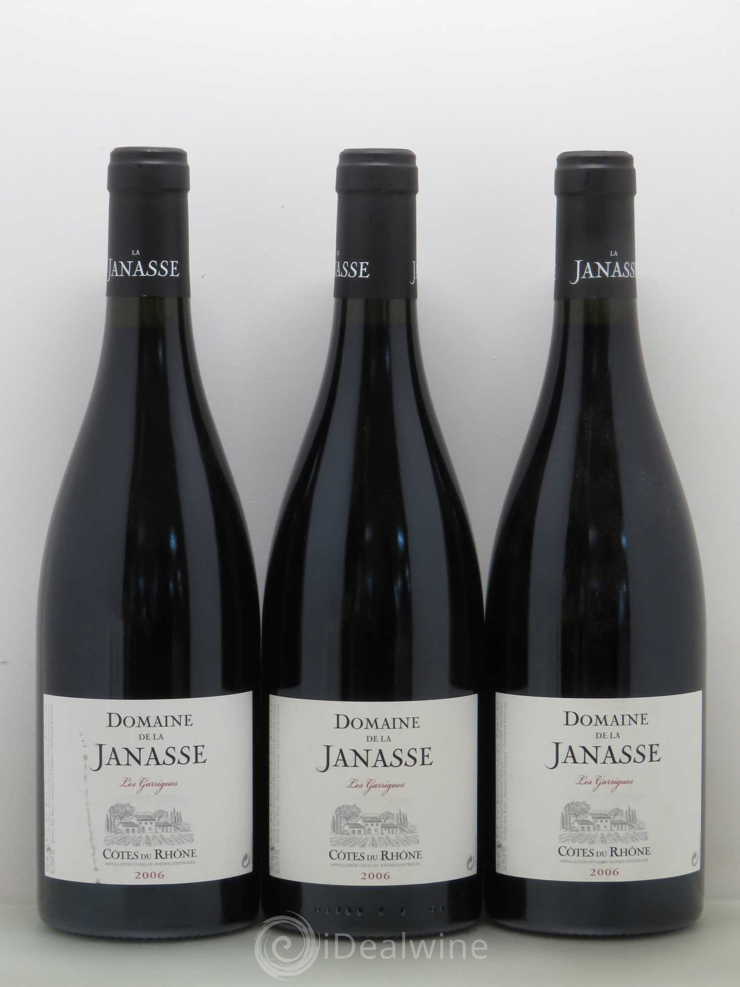 Côtes-du-Rhône Les Garrigues Domaine De La Janasse 2006 - Posten von 3 Flaschen - 0