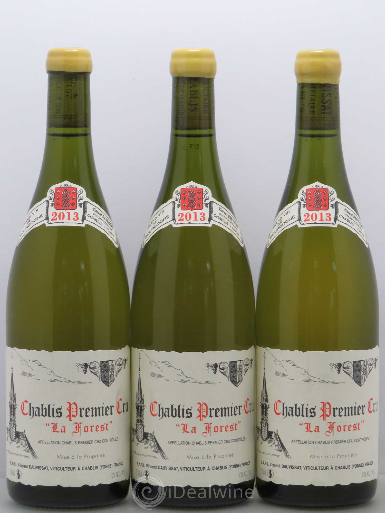 Chablis 1er Cru La Forest Vincent Dauvissat (Domaine) 2013 - Lot de 3 bouteilles - 0