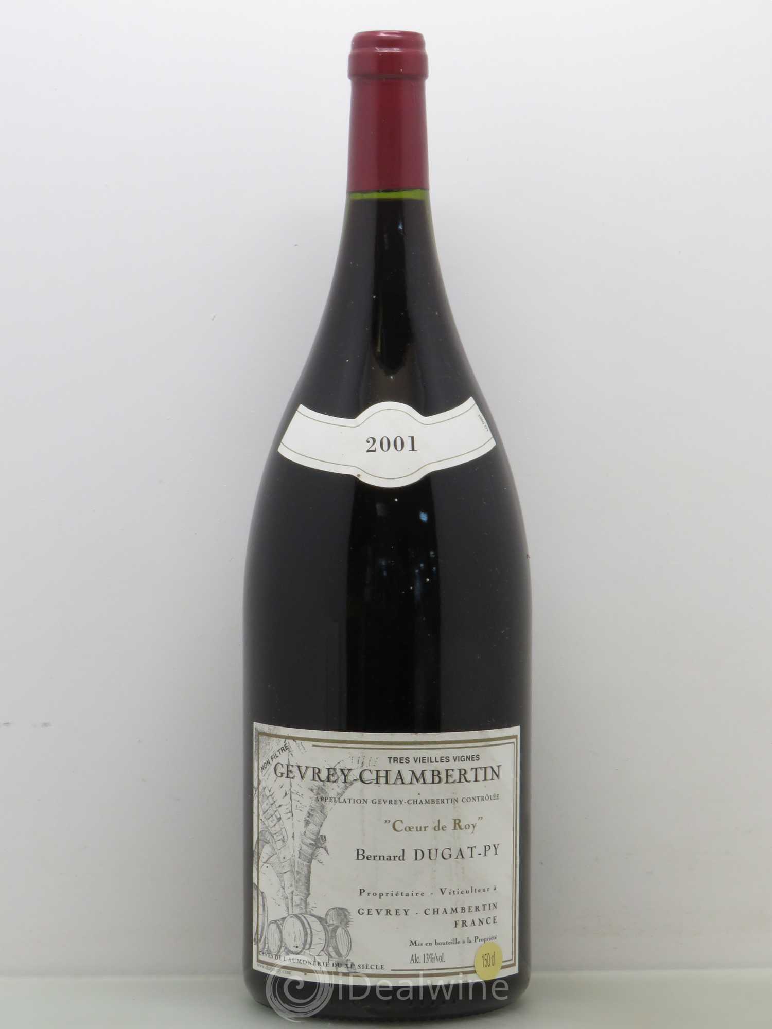 Gevrey-Chambertin Coeur de Roy Très Vieilles Vignes Dugat-Py 2001 - Lot de 1 magnum - 0