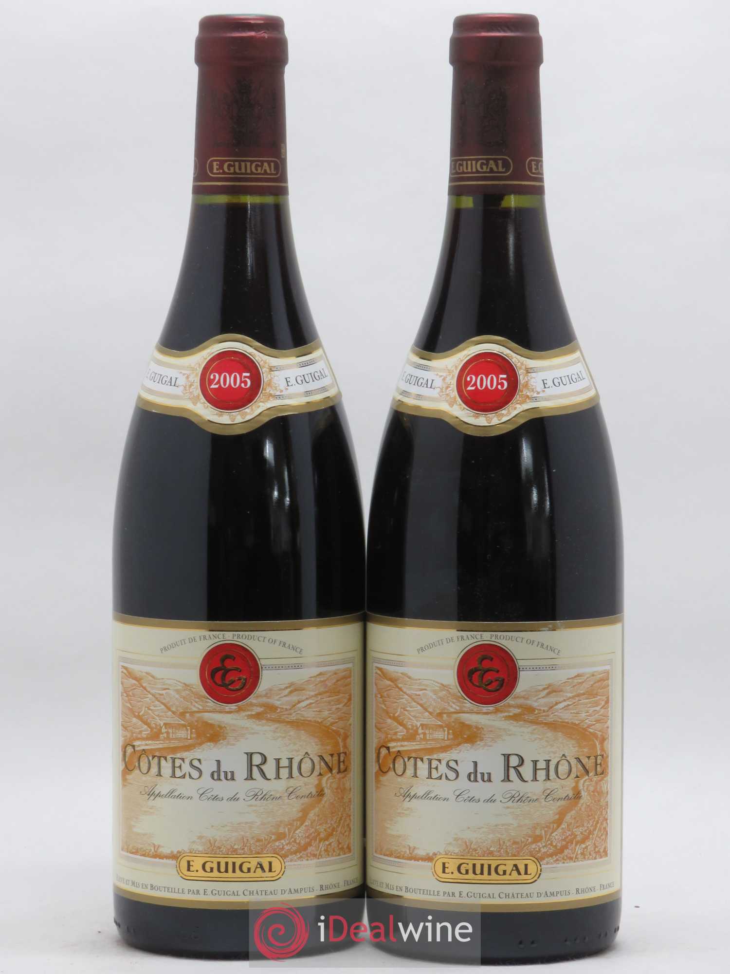 Côtes-du-Rhône Guigal (sans prix de réserve) 2005 - Lot de 2 bouteilles - 0