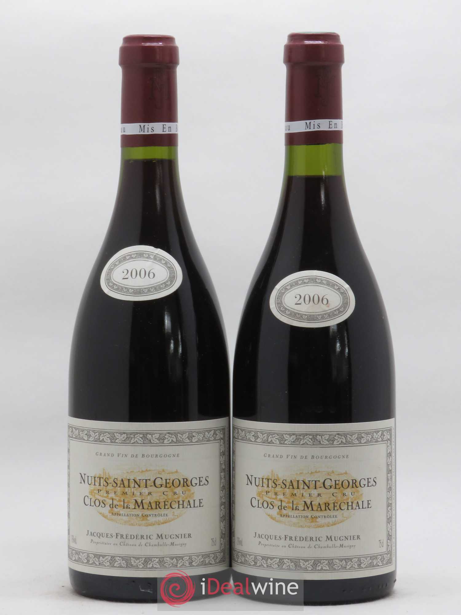 Nuits-Saint-Georges 1er Cru Clos de La Maréchale Jacques-Frédéric Mugnier 2006 - Lot de 2 bouteilles - 0