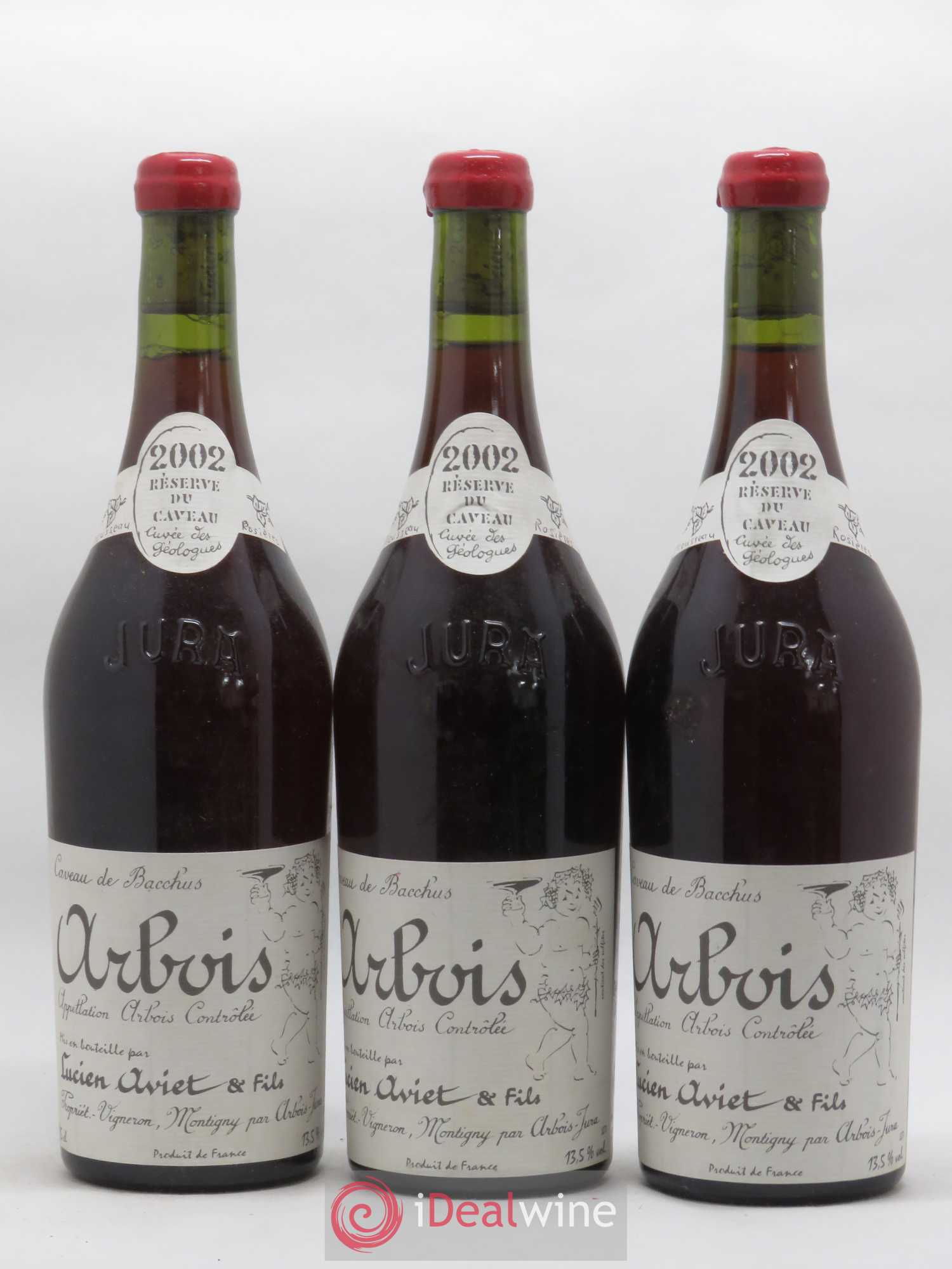 Arbois Cuvée des Géologues Lucien Aviet 2002 - Posten von 3 Flaschen - 0