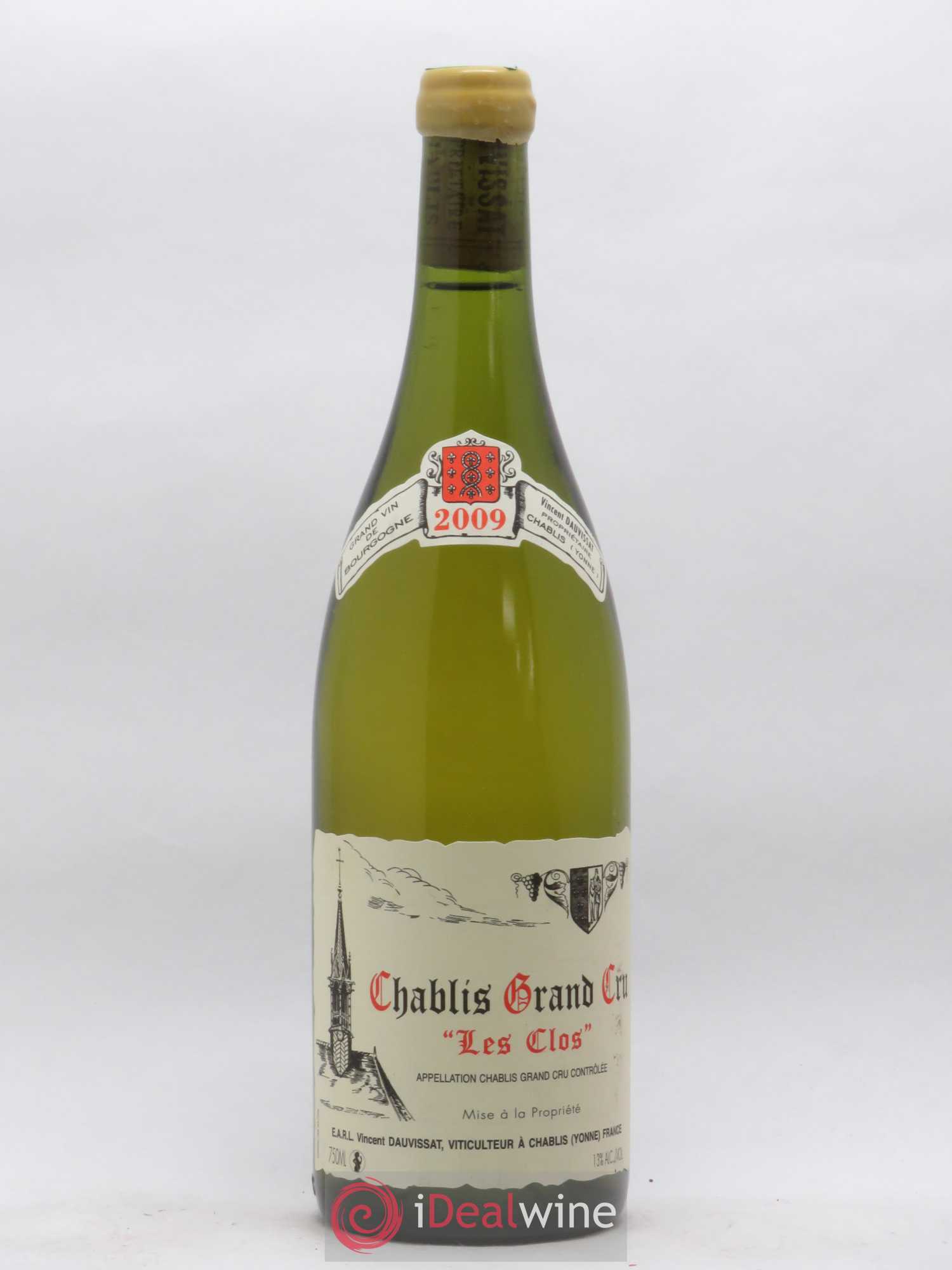 Chablis Grand Cru Les Clos Vincent Dauvissat (Domaine) 2009 - Lot de 1 bouteille - 0