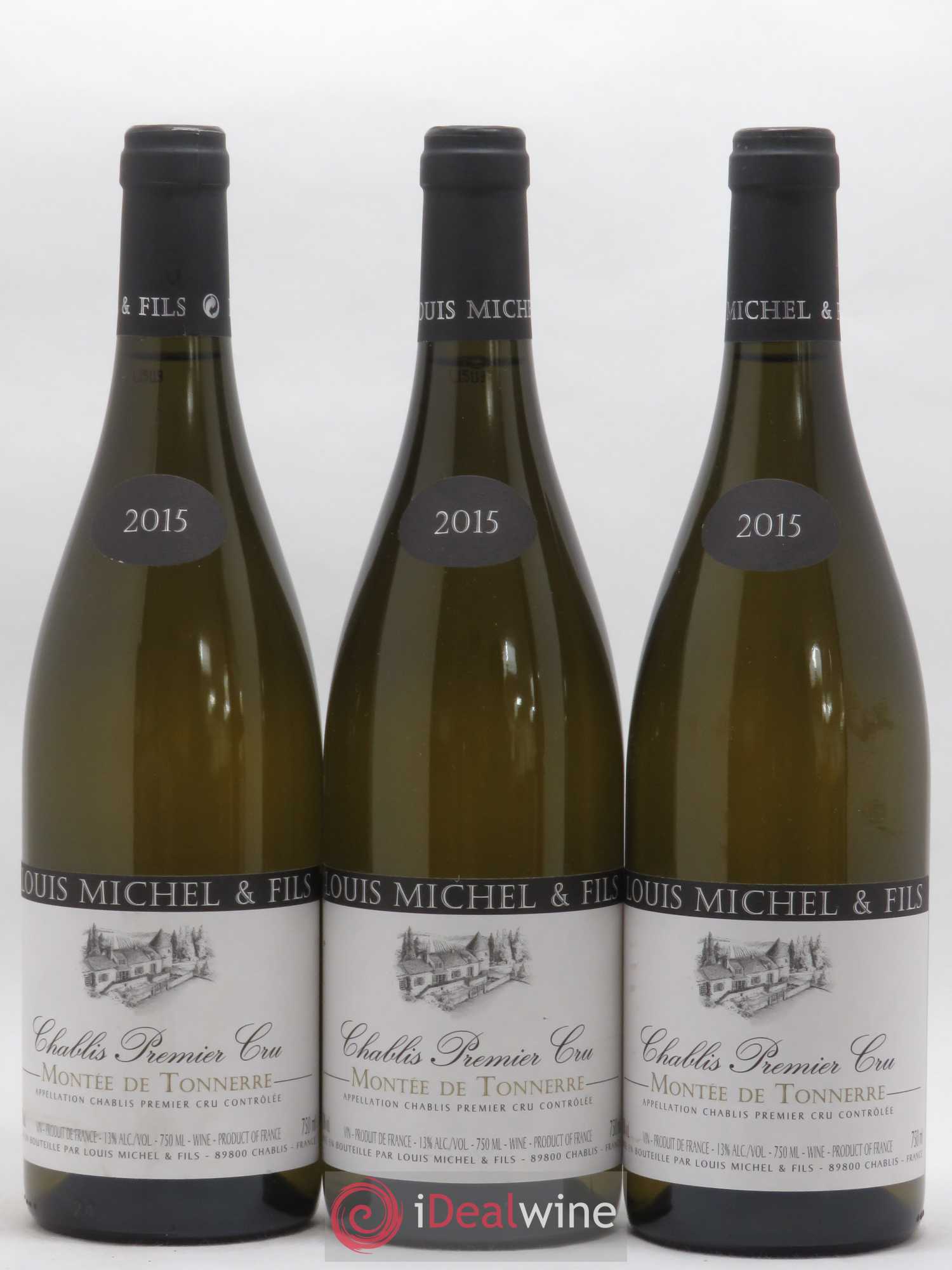 Chablis 1er Cru Montée de Tonnerre Louis Michel et Fils 2015 - Lot de 3 bouteilles - 0