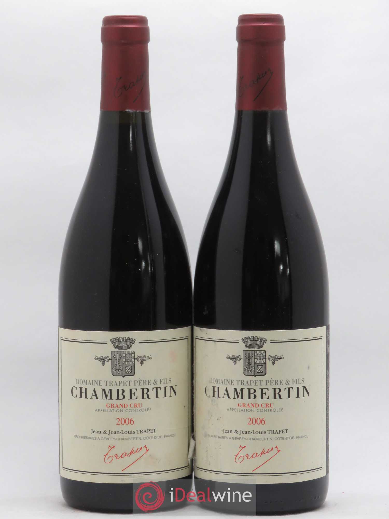Chambertin Grand Cru Domaine Trapet 2006 - Lot de 2 bouteilles - 0