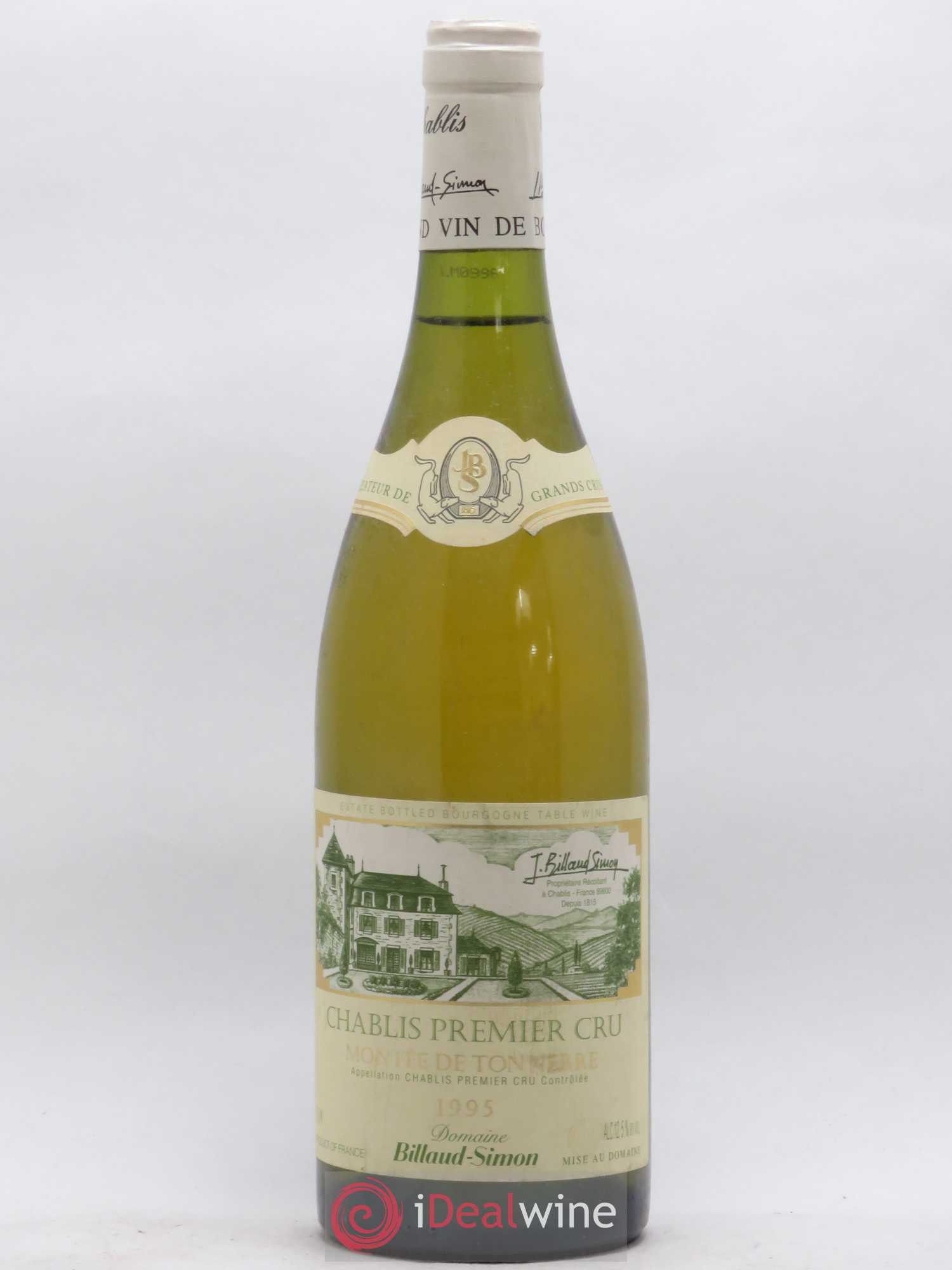 Chablis 1er Cru Montée de Tonnerre Billaud-Simon (Domaine) 1995 - Lot de 1 bouteille - 0