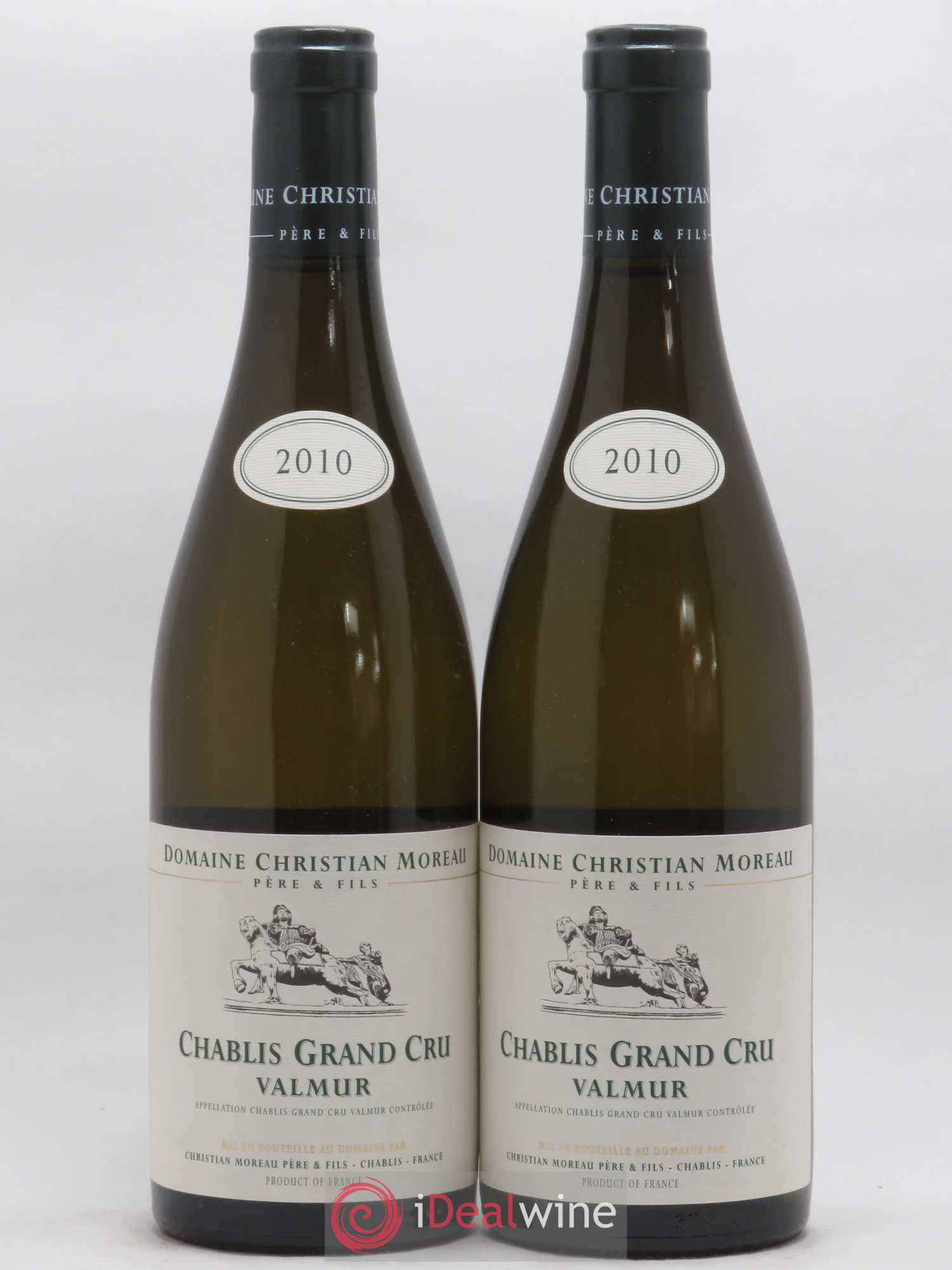 Chablis Grand Cru Valmur Christian Moreau 2010 - Lot de 2 bouteilles - 0