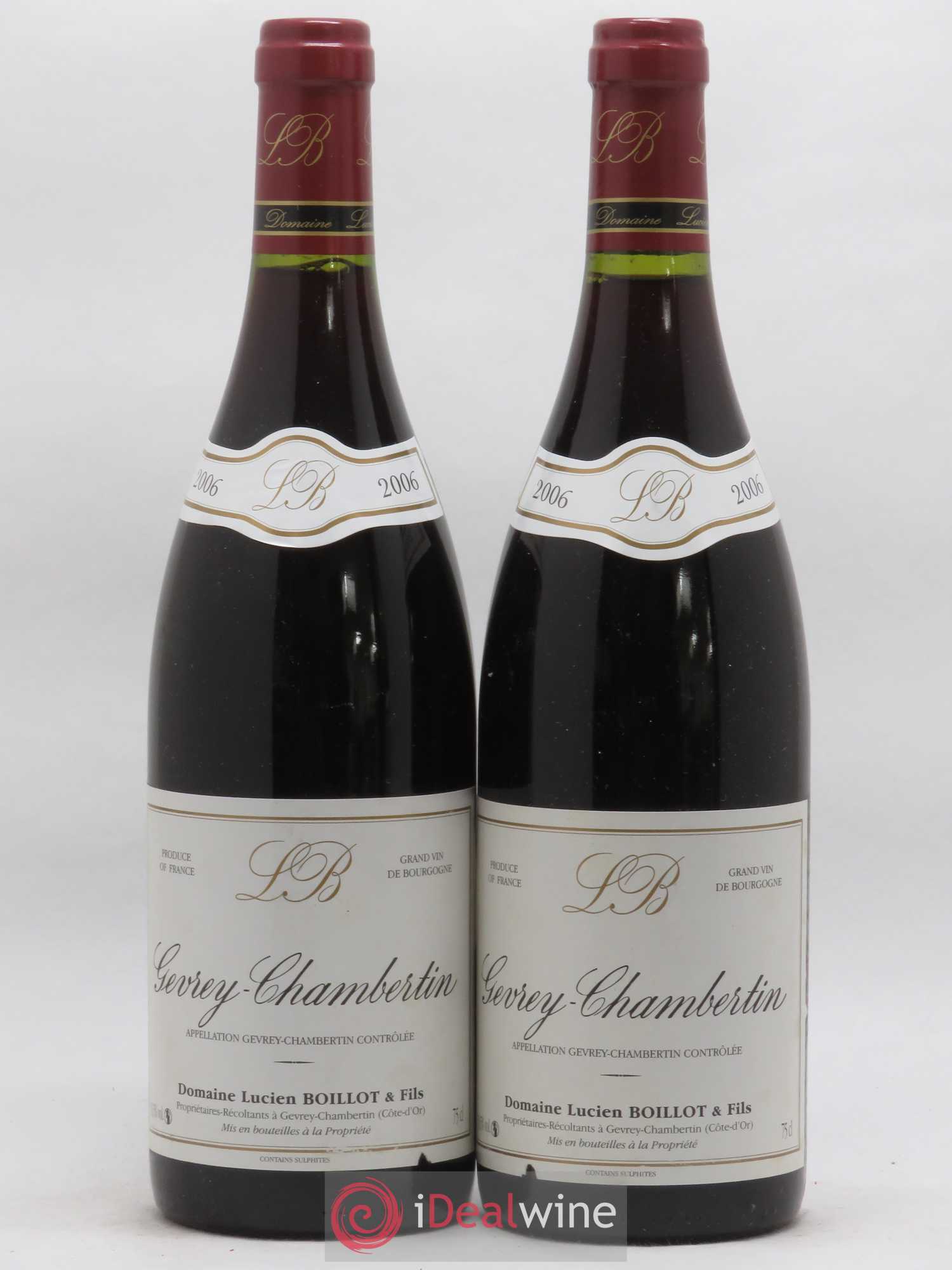 Gevrey-Chambertin Lucien Boillot & Fils (Domaine) 2006 - Lot de 2 bouteilles - 0