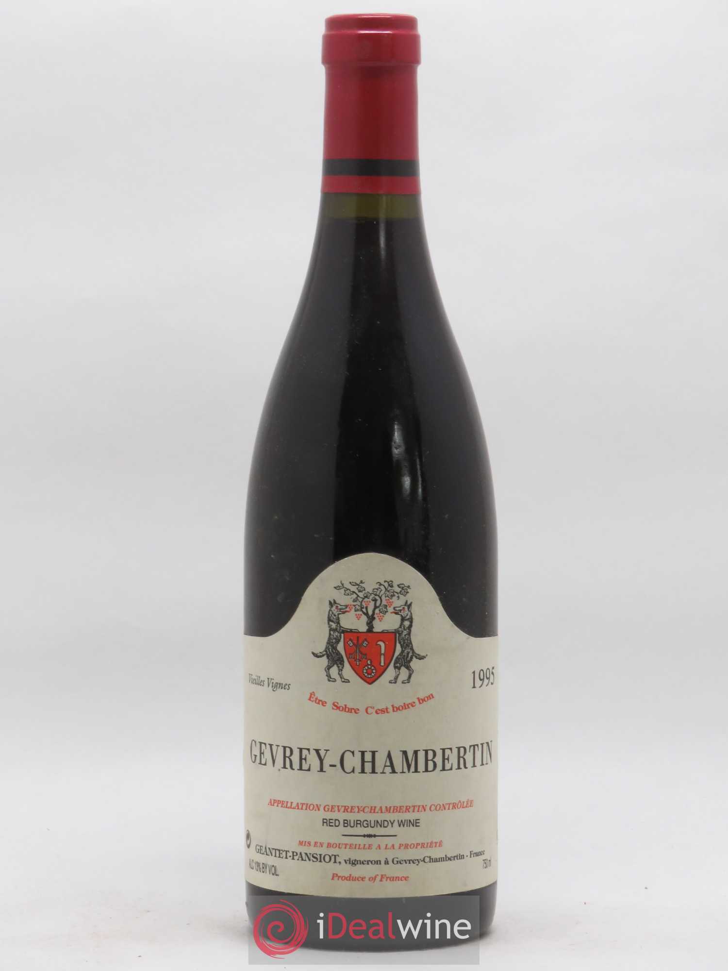 Gevrey-Chambertin Vieilles vignes Geantet-Pansiot 1995 - Lot de 1 bouteille - 0