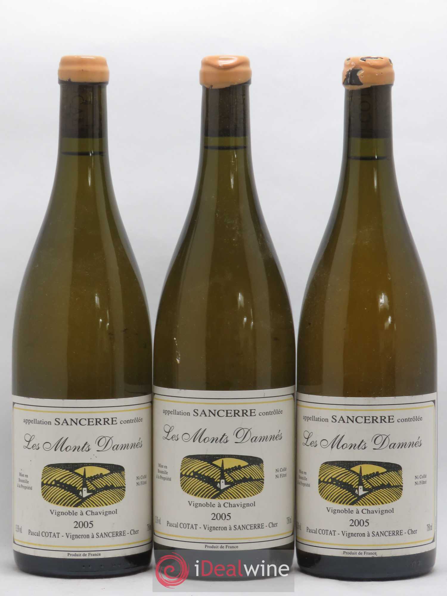 Sancerre Les Monts Damnés Pascal Cotat 2005 - Lot de 3 bouteilles - 0