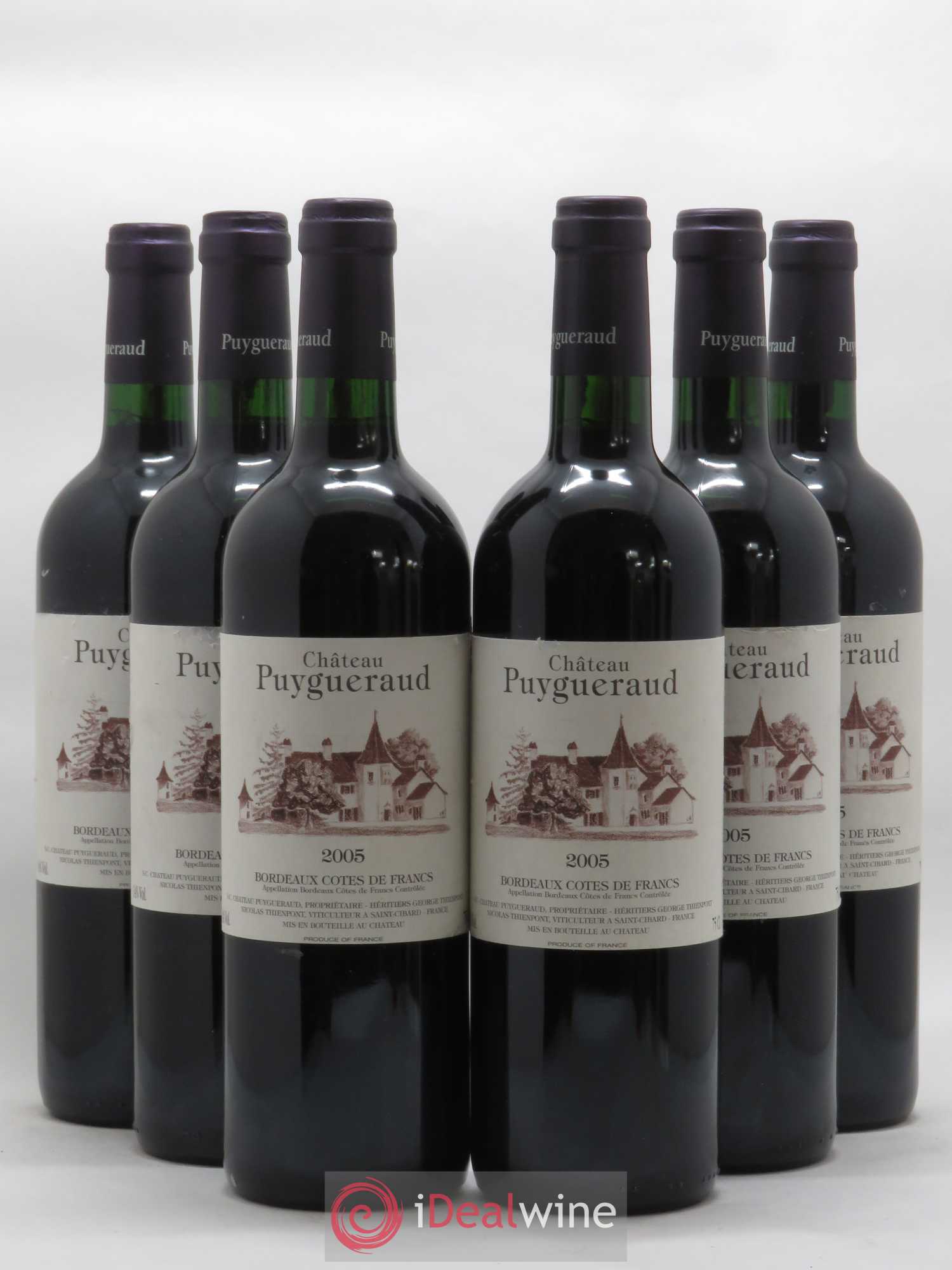 Château Puygueraud 2005 - Lot de 6 bouteilles - 0