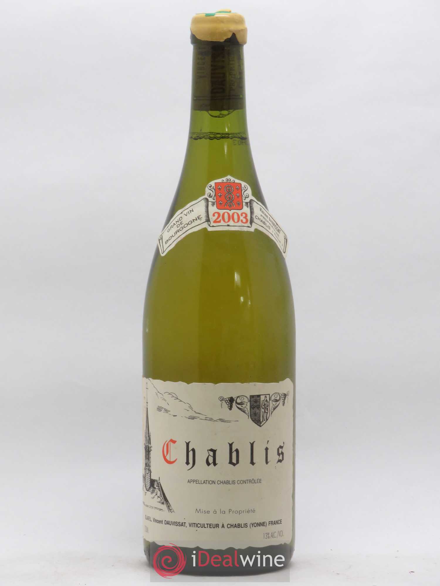 Chablis Vincent Dauvissat (Domaine) 2003 - Lot de 1 bouteille - 0