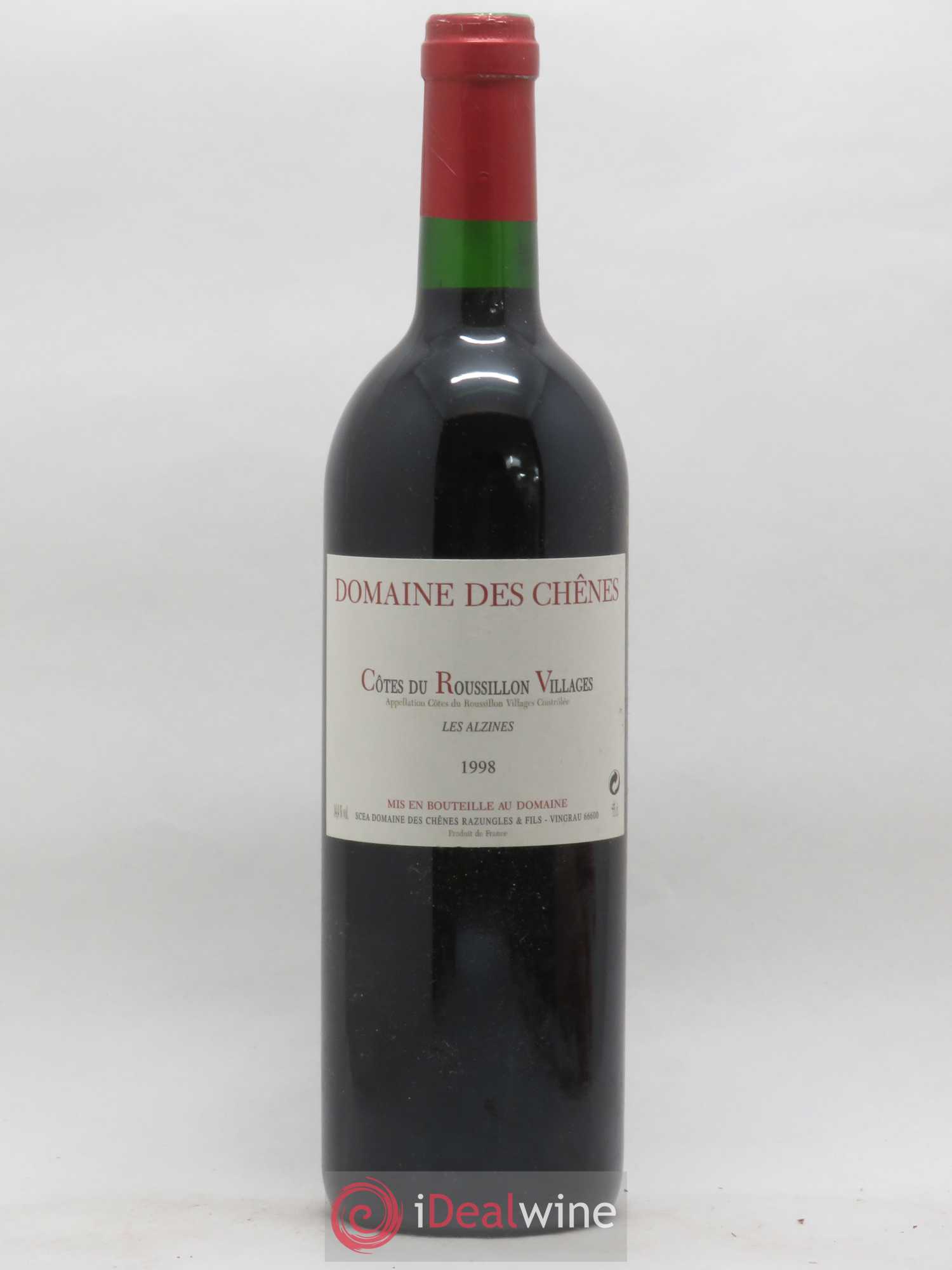 Côtes du Roussillon Villages Les Alzines Domaine Des Chênes (sans prix de réserve) 1998 - Posten von 1 Flasche - 0