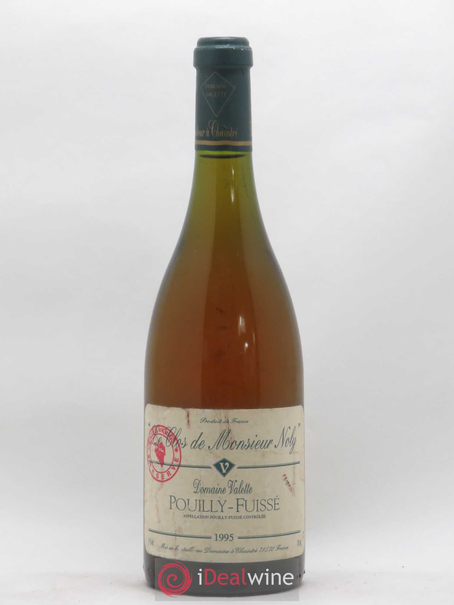 Pouilly-Fuissé Clos de Monsieur Noly Valette (Domaine) 1995 - Lot de 1 bouteille - 0