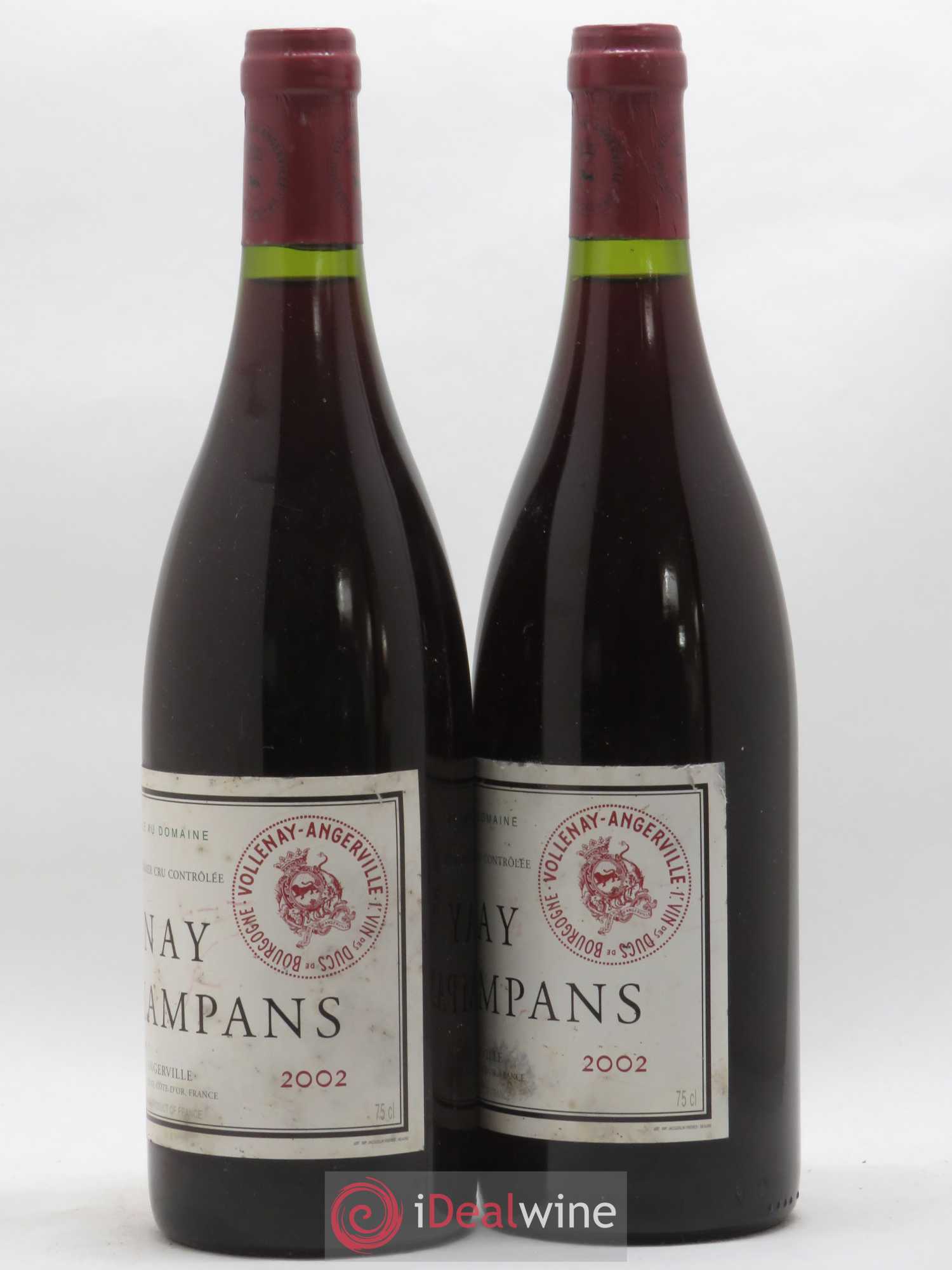 Volnay 1er Cru Champans Marquis d'Angerville (Domaine) 2002 - Lot de 2 bouteilles - 1