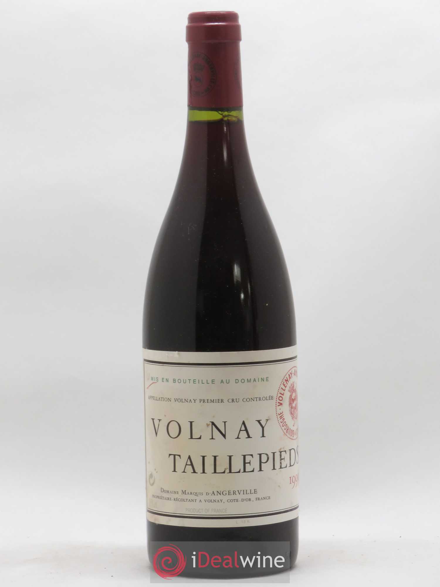 Volnay 1er Cru Taillepieds Marquis d'Angerville (Domaine) 1999 - Lot de 1 bouteille - 0