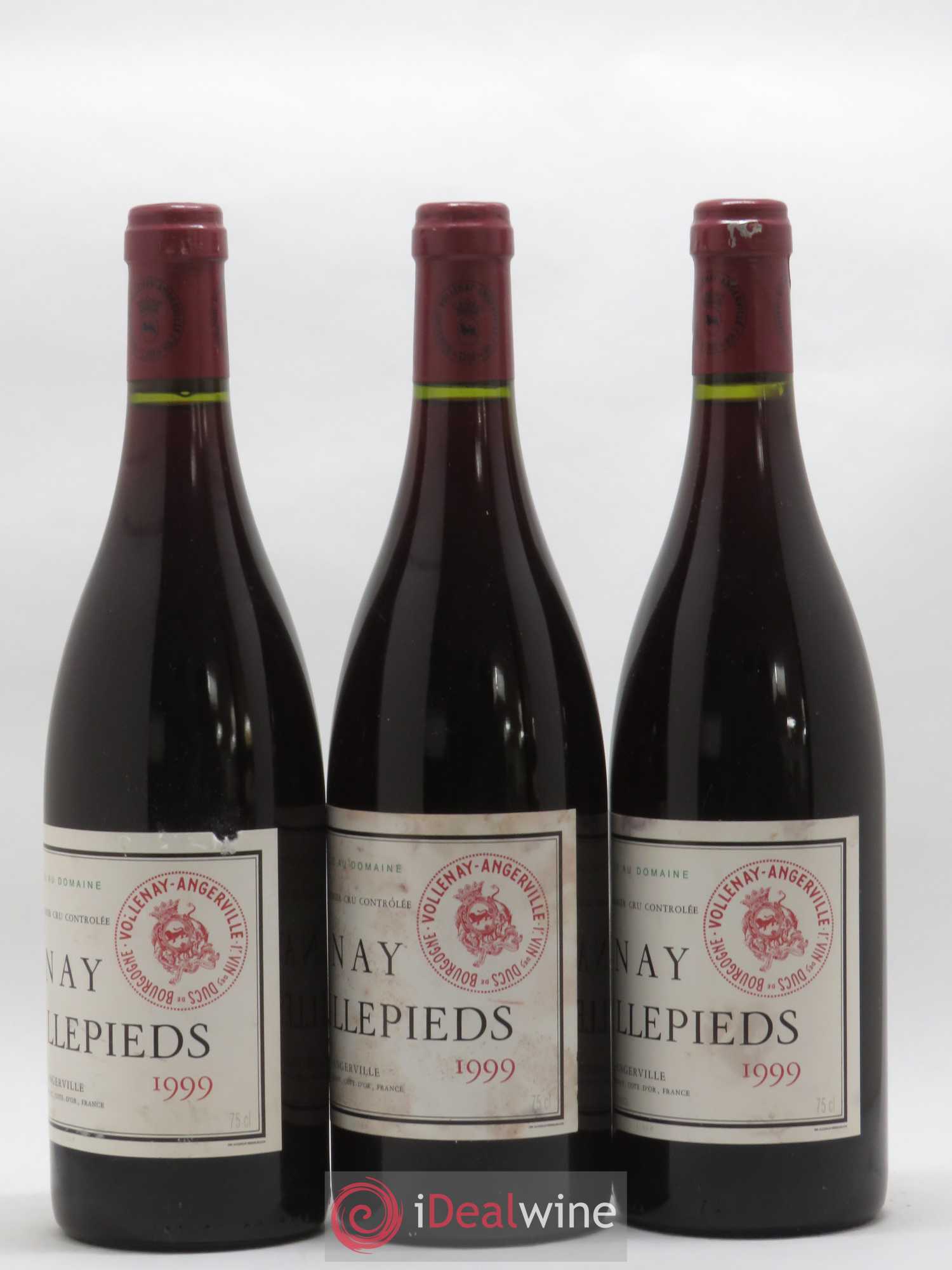 Volnay 1er Cru Taillepieds Marquis d'Angerville (Domaine) 1999 - Lot de 3 bouteilles - 1