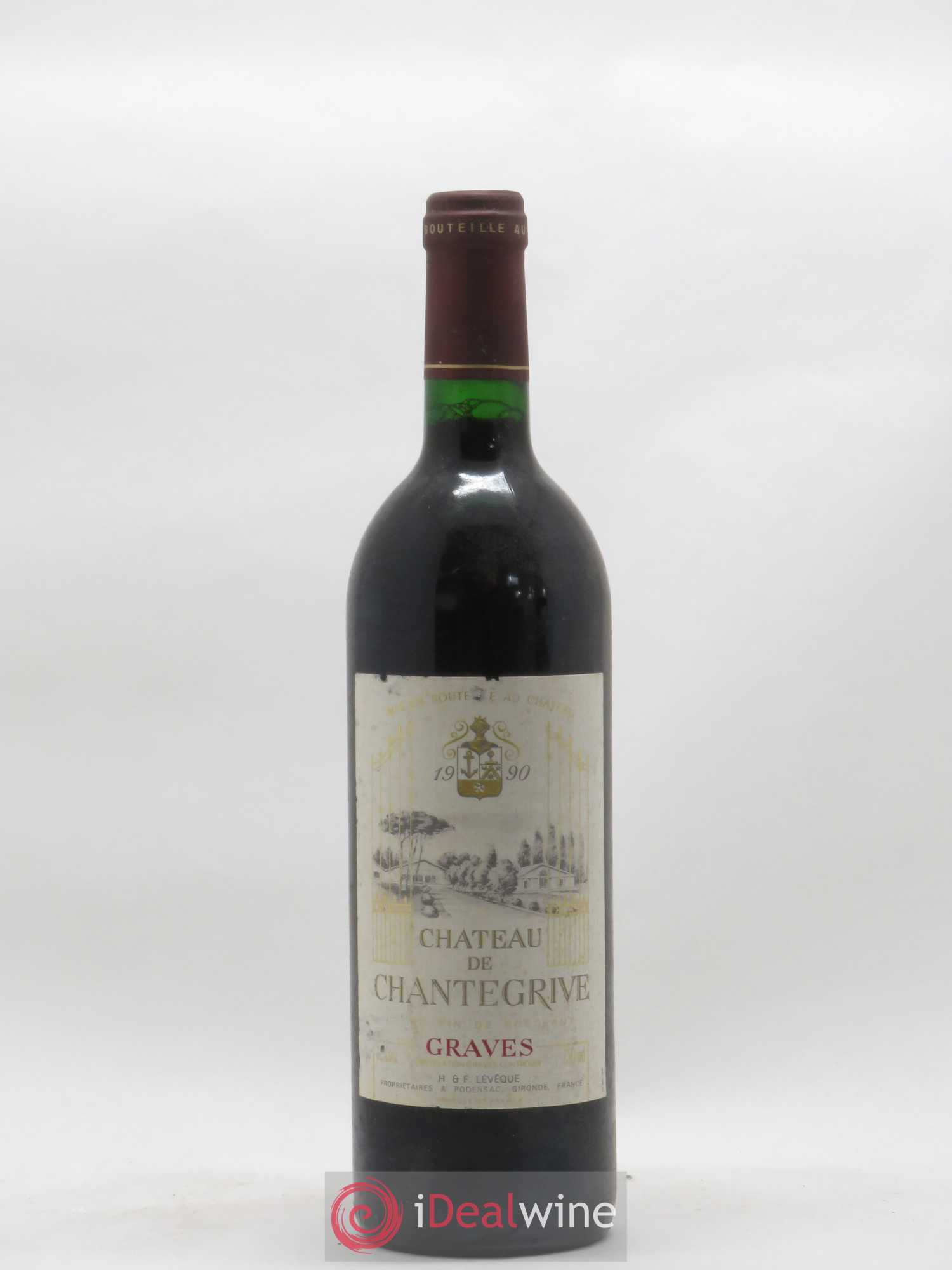 Château de Chantegrive 1990 - Lot de 1 bouteille - 0