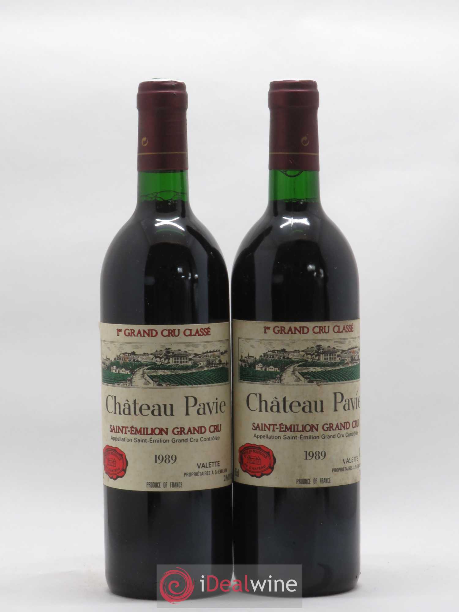 Château Pavie 1er Grand Cru Classé A 1989 - Lot de 2 bouteilles - 0
