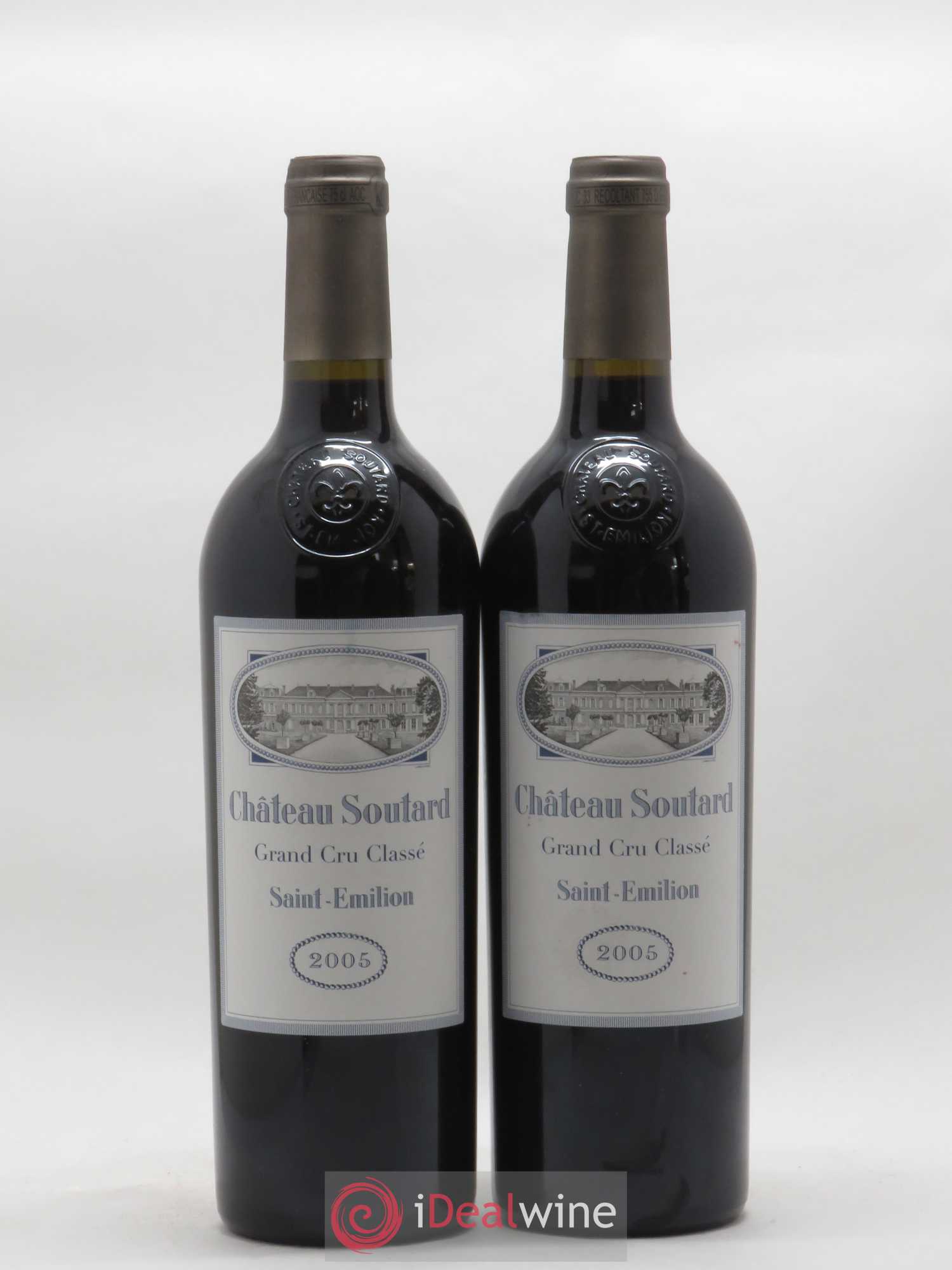 Château Soutard Grand Cru Classé 2005 - Lot de 2 bouteilles - 0