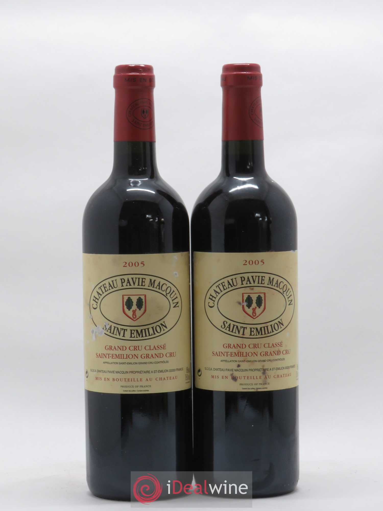 Château Pavie Macquin 1er Grand Cru Classé B 2005 - Lot de 2 bouteilles - 0