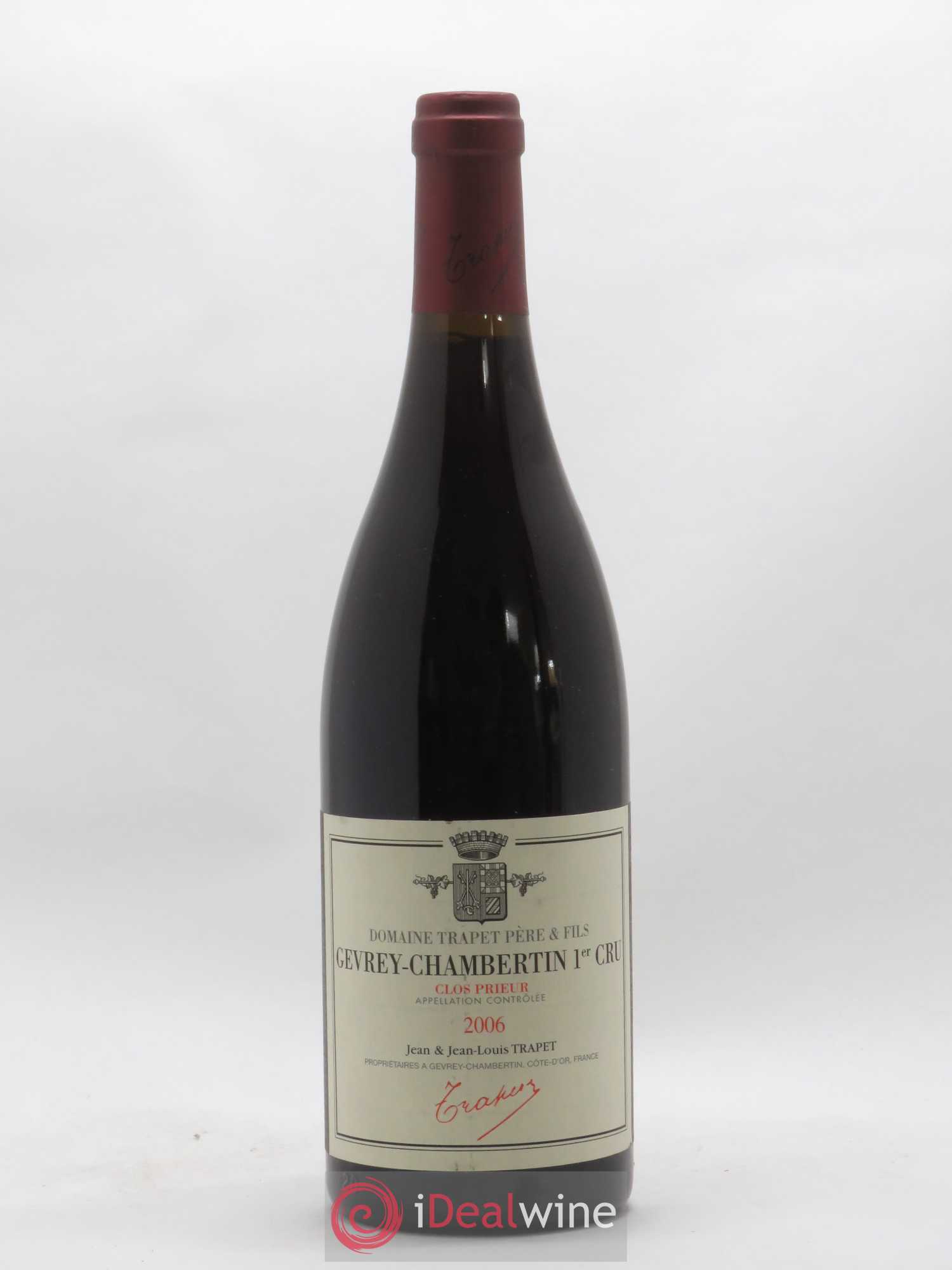 Gevrey-Chambertin 1er Cru Clos Prieur Domaine Trapet 2006 - Lot de 1 bouteille - 0