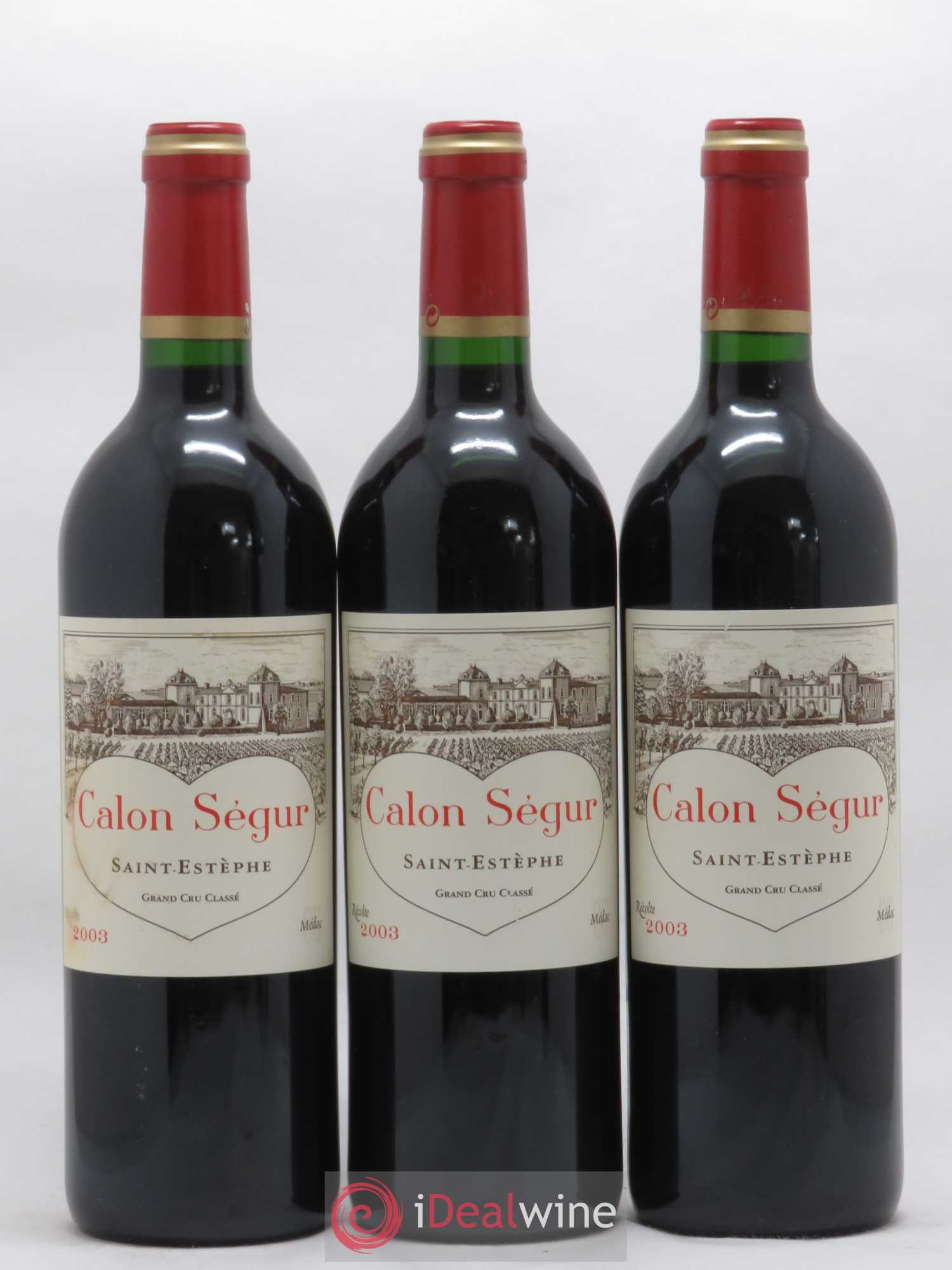Château Calon Ségur 3ème Grand Cru Classé 2003 - Lot de 6 bouteilles - 1